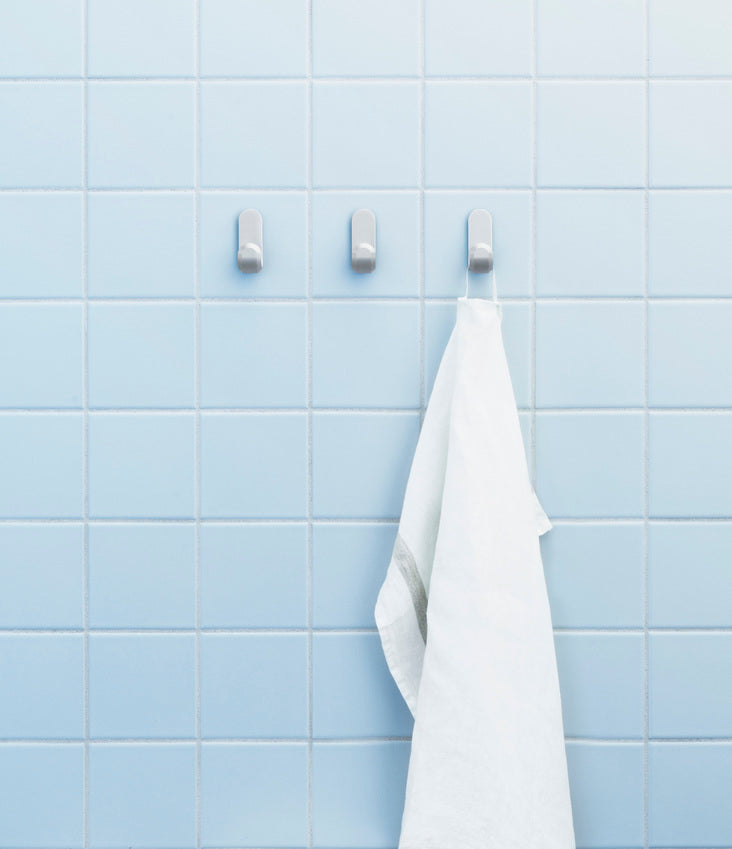 Zestaw wieszaków CURVE srebrny matowy