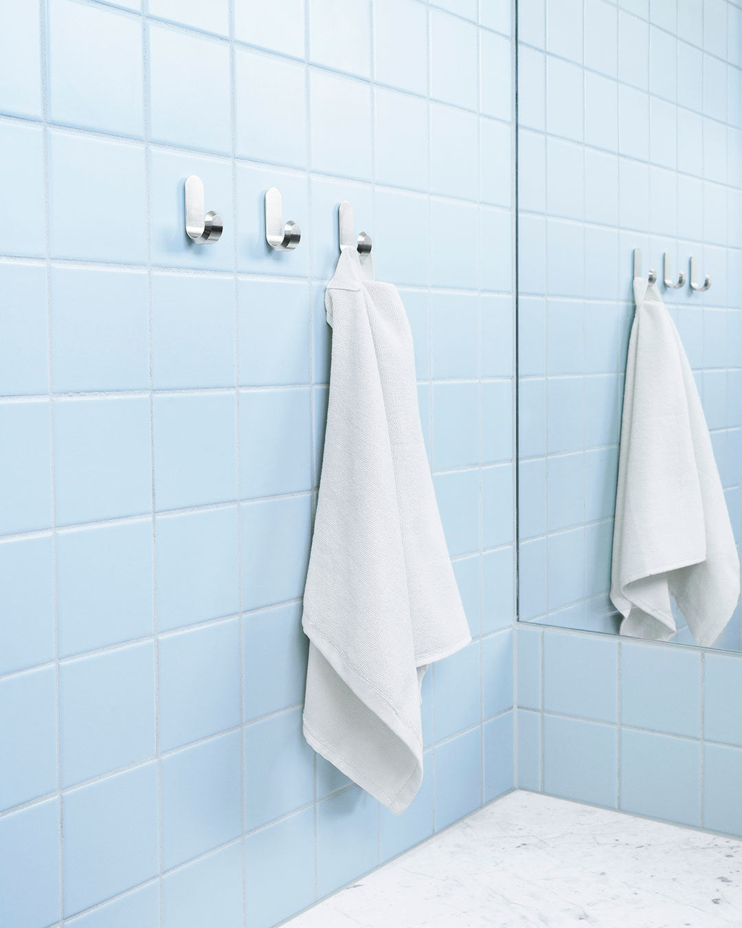 Zestaw wieszaków CURVE srebrny