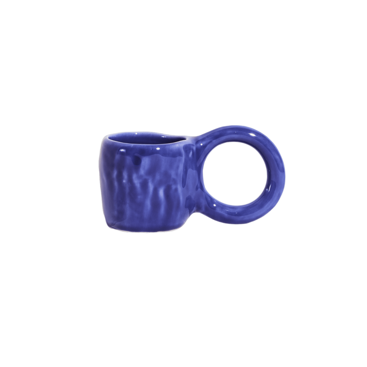 Set van blauwe espresso kopjes DONUT