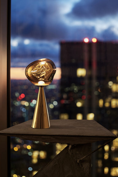 Draagbare lamp MELT goud