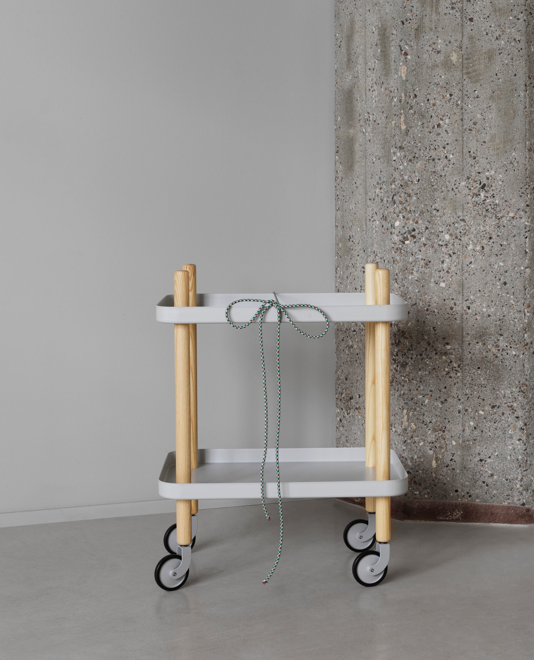 BLOCK gray wheelchair with ash legs