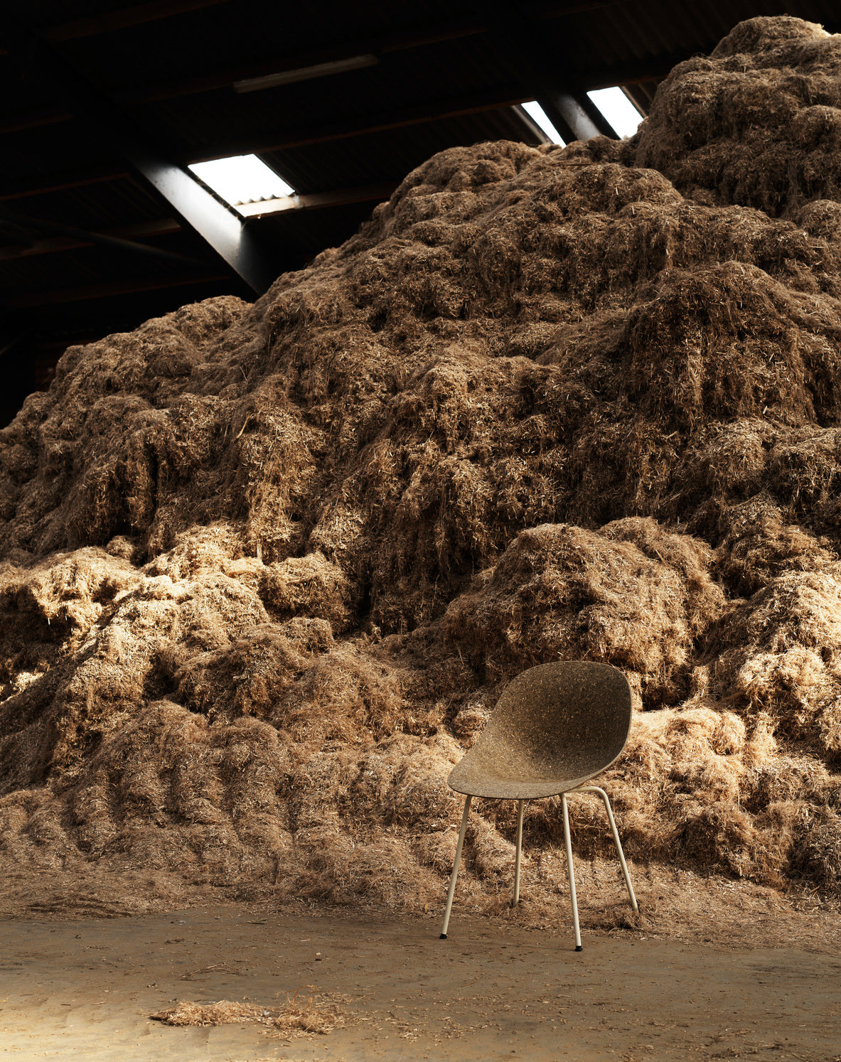 Stuhlmatte Beige mit einer Cremebasis