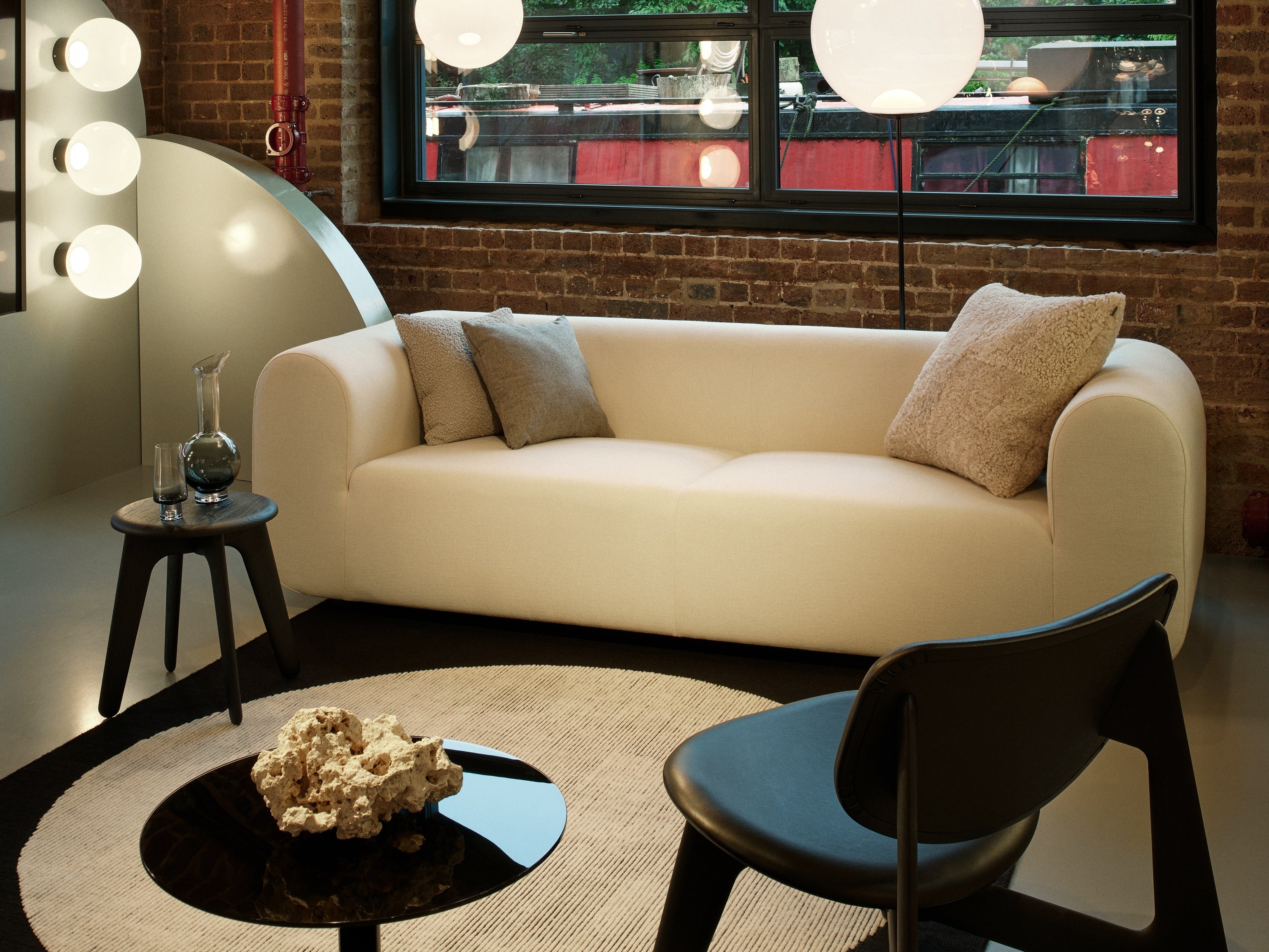 3-Personen-Sofa pralropolstert