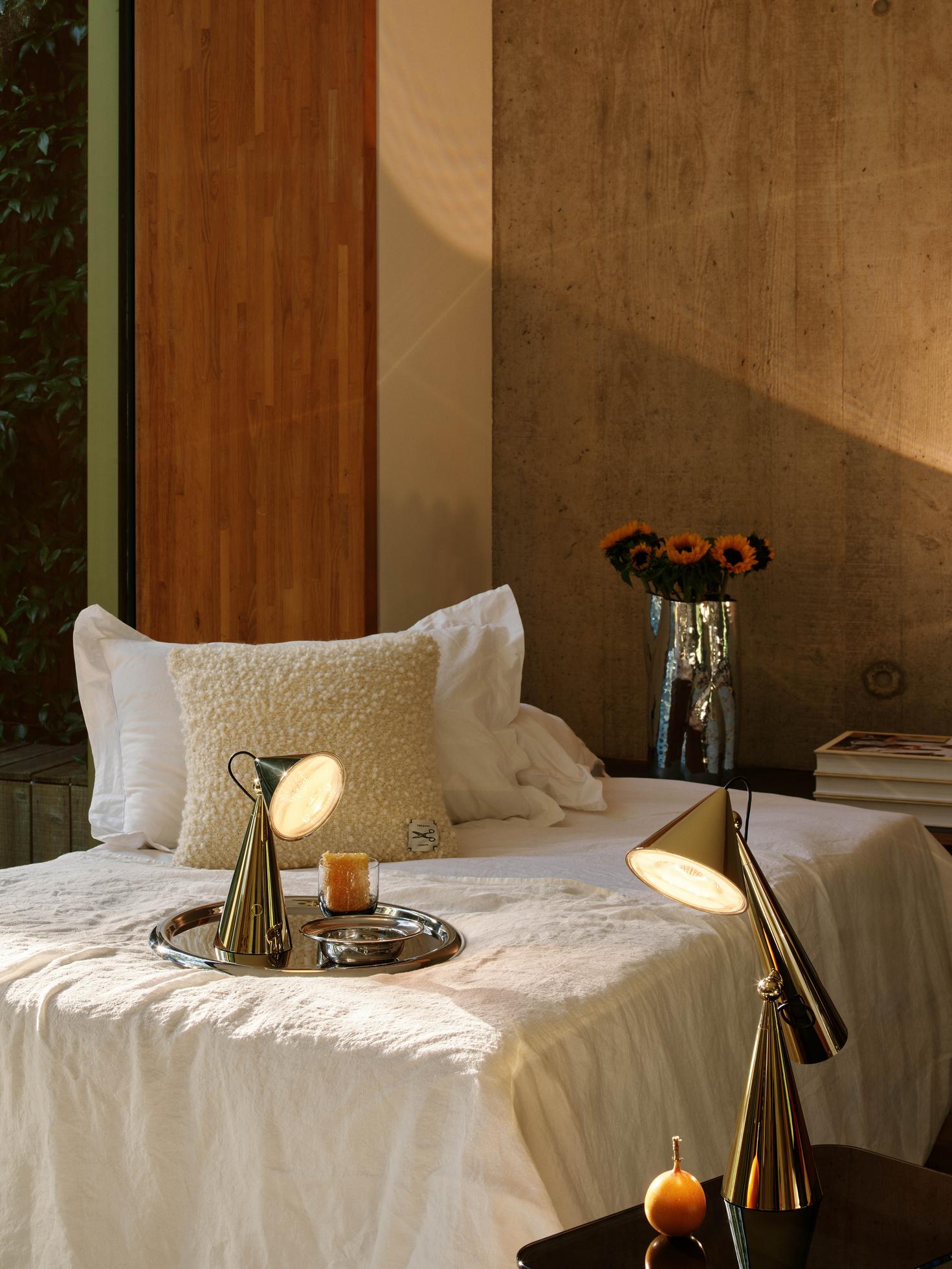 Portable table lamp POSE gray