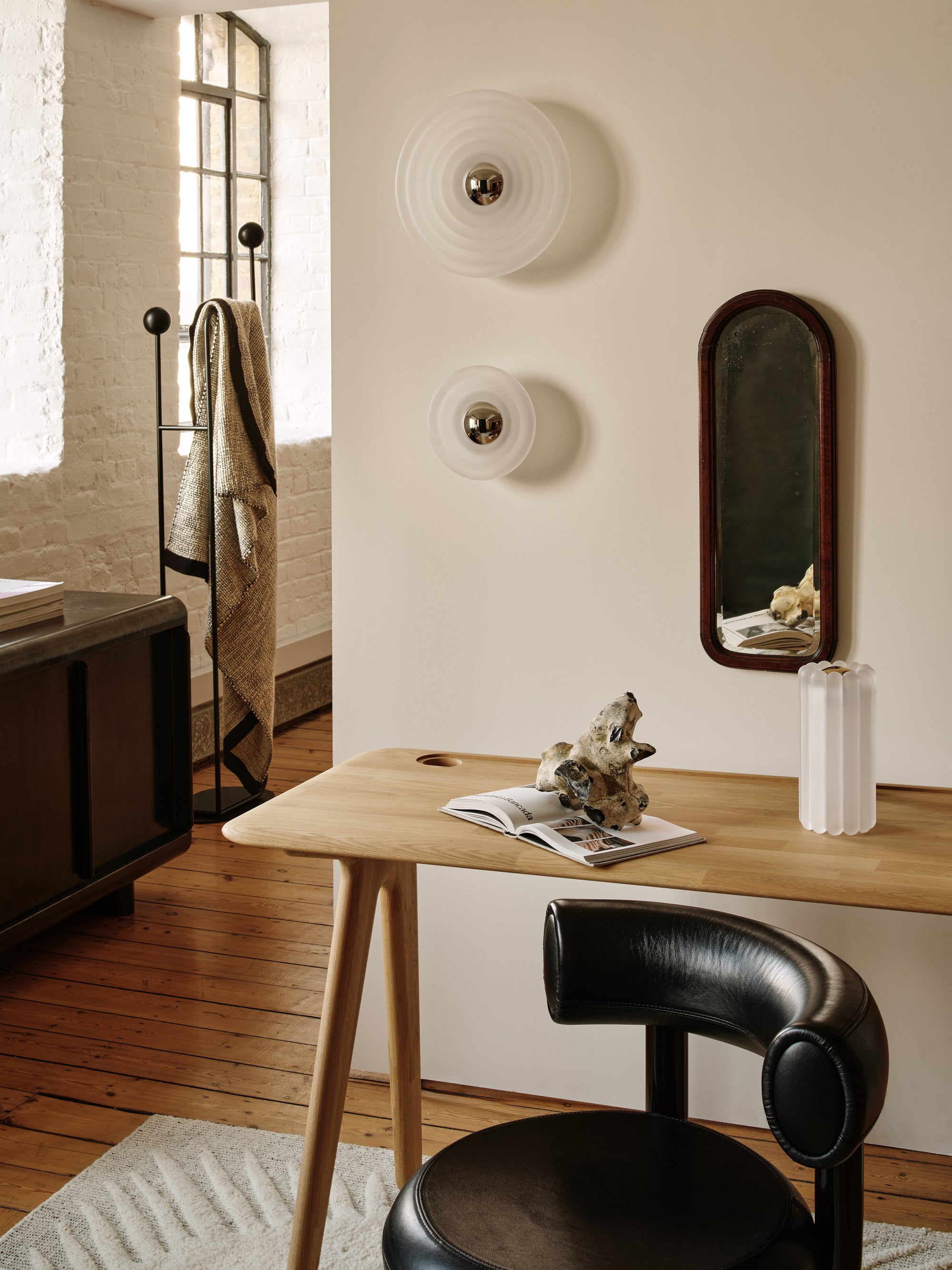 Wandlamp PRESS mat glas