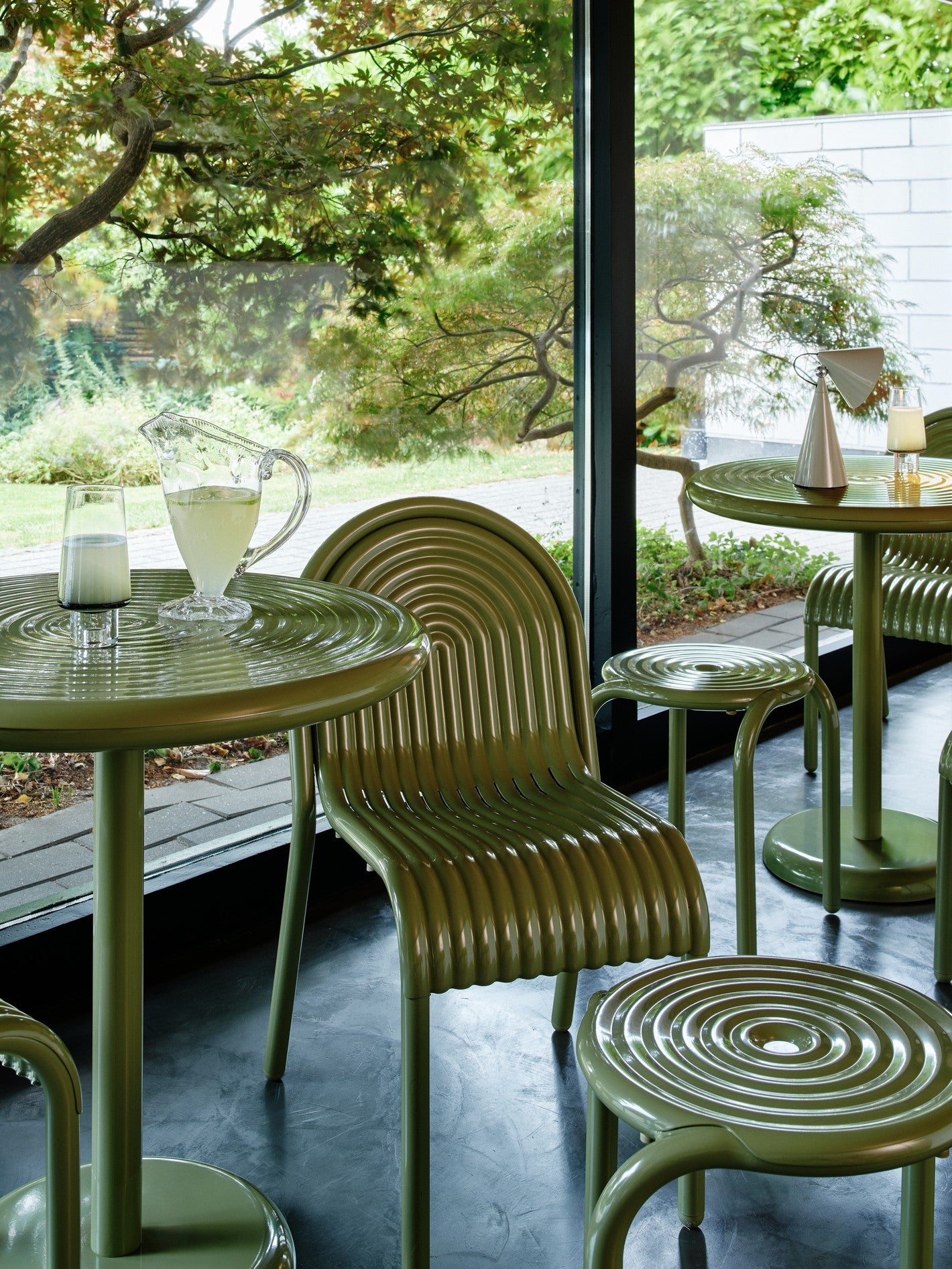 Runder Gartentisch GROOVE grün