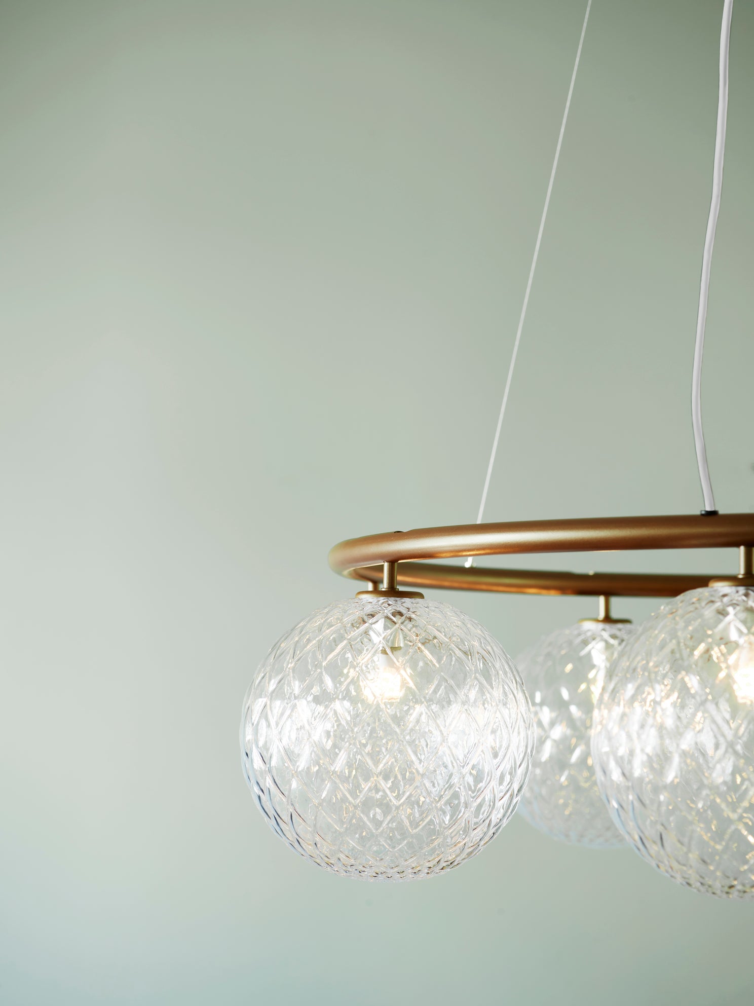 Lampa wisząca MIIRA 8 CIRCULAR ciemnobrązowy z transparentnym szkłem – Nuura