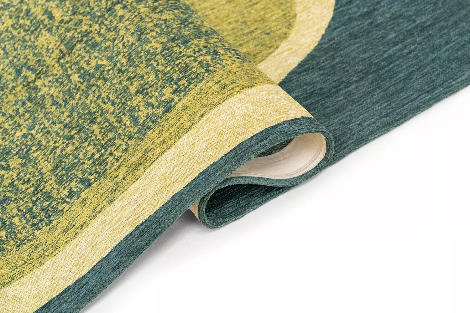 MARBLE Green Carpet with Blue and Beige