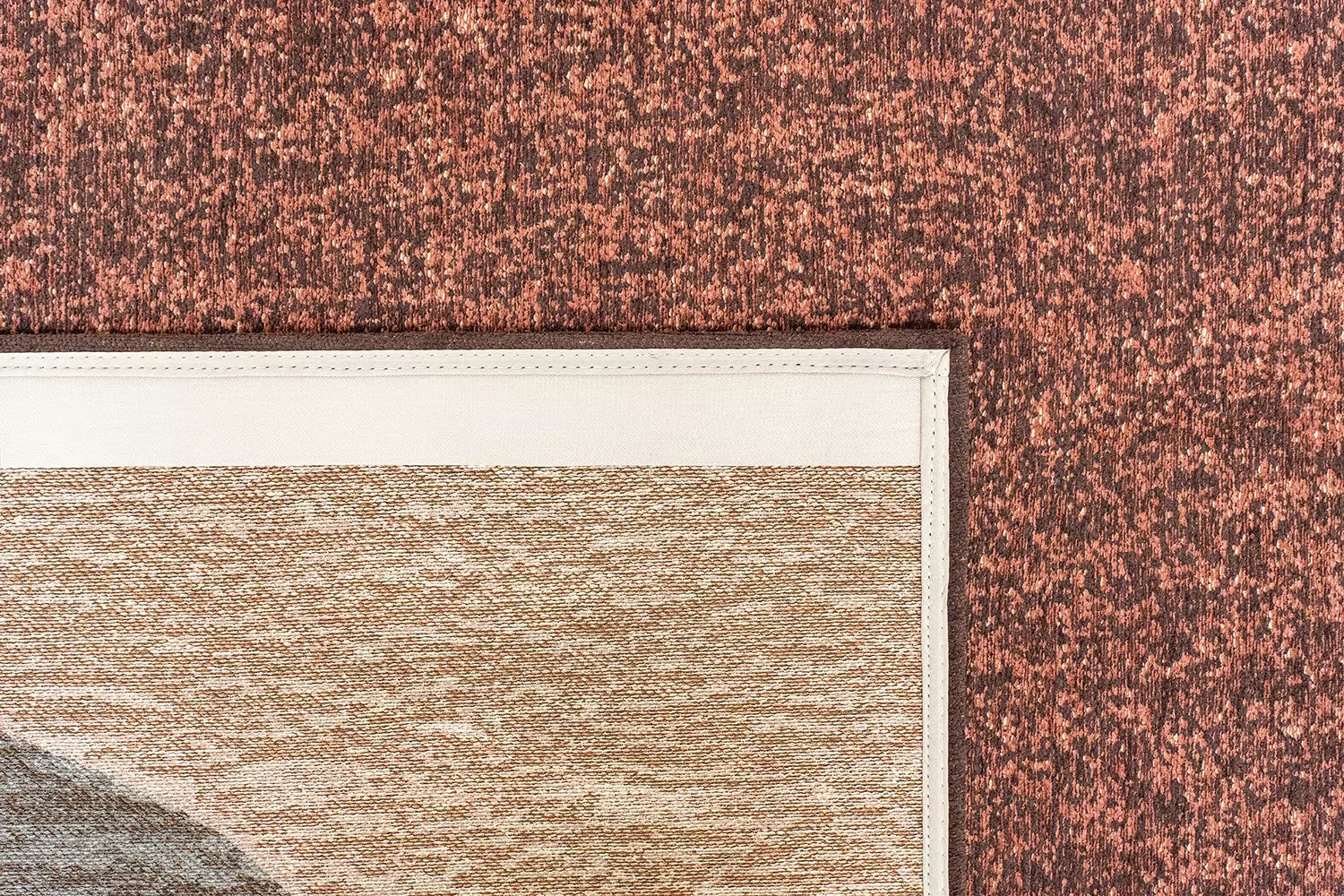 Vloerkleed MARBLE paars met roze en beige