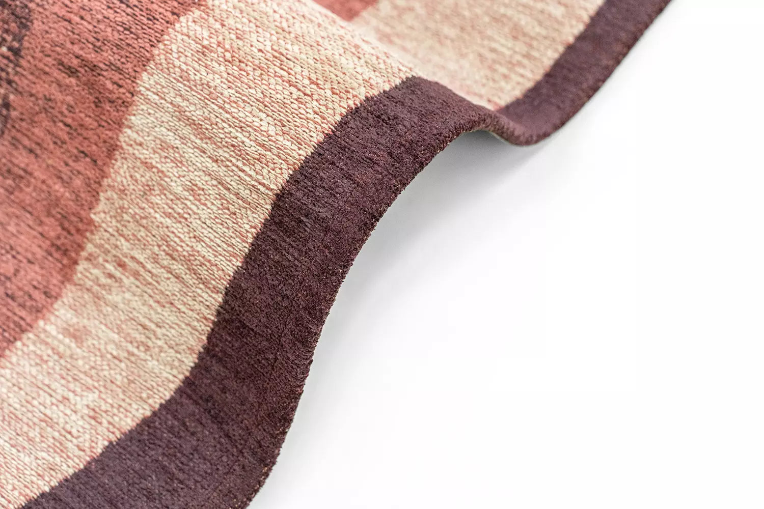 Vloerkleed MARBLE paars met roze en beige