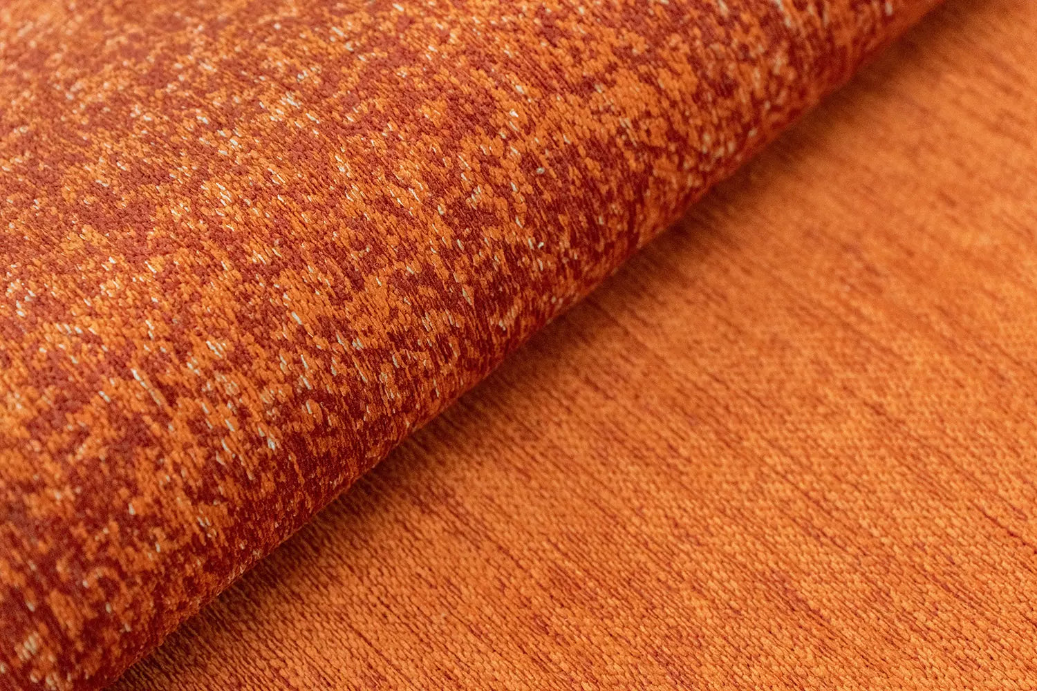 Teppich MARBLE orange mit bordeaux und beige