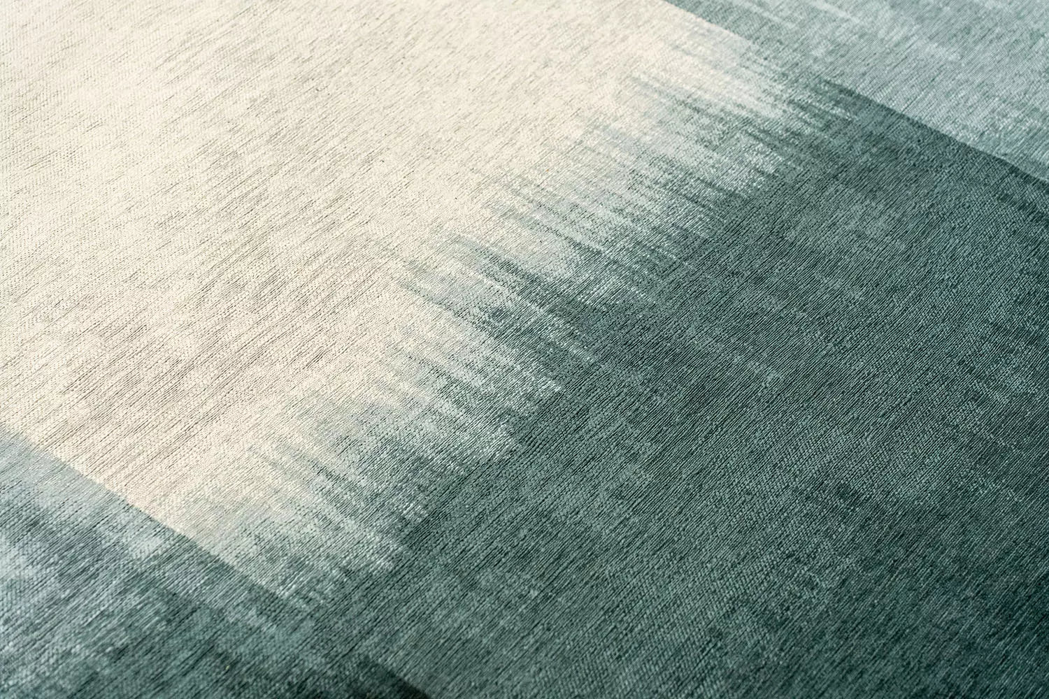 Vloerkleed SENDAI blauw met wit