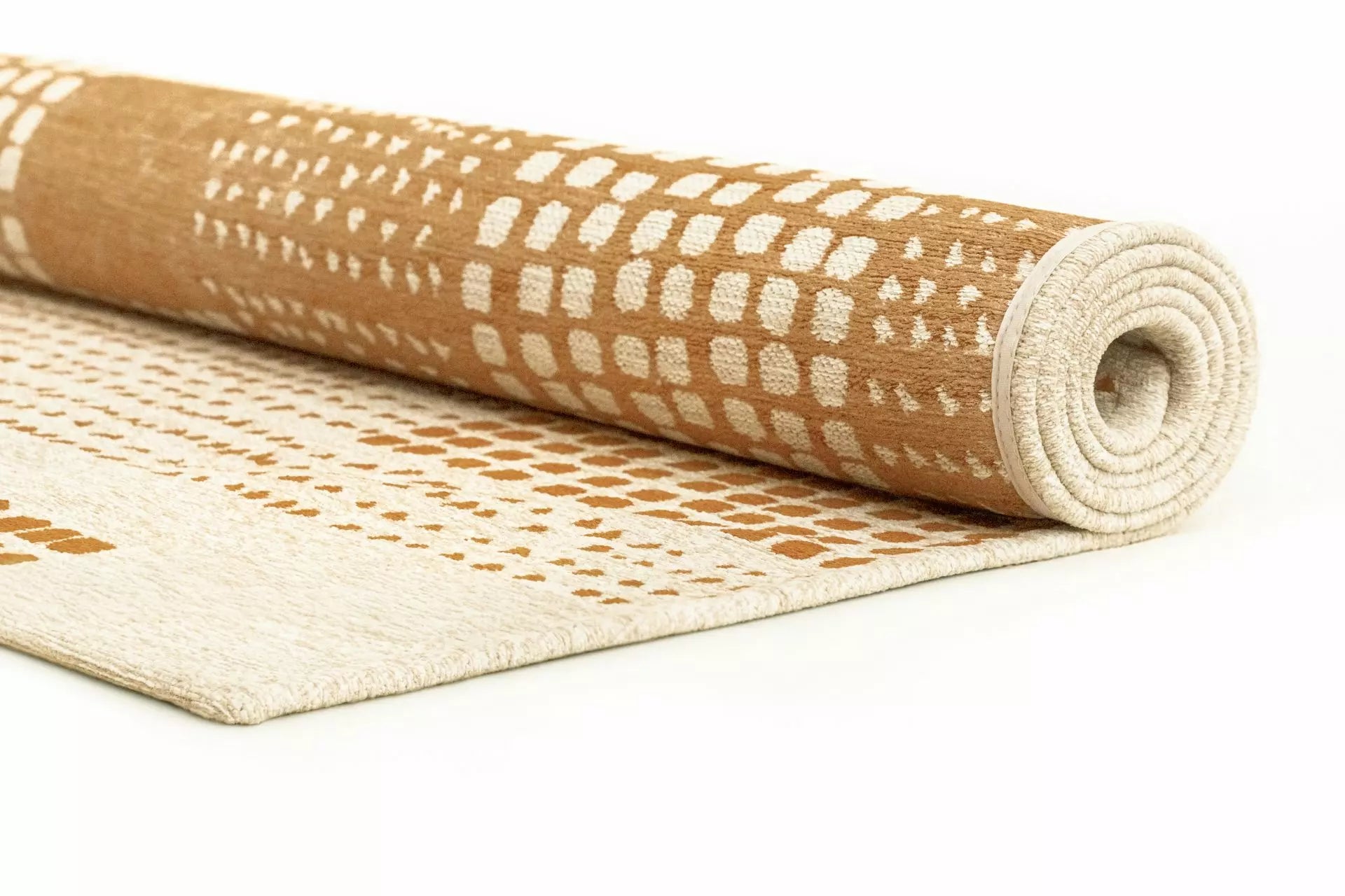 Beige ZEN tapijt met bruin
