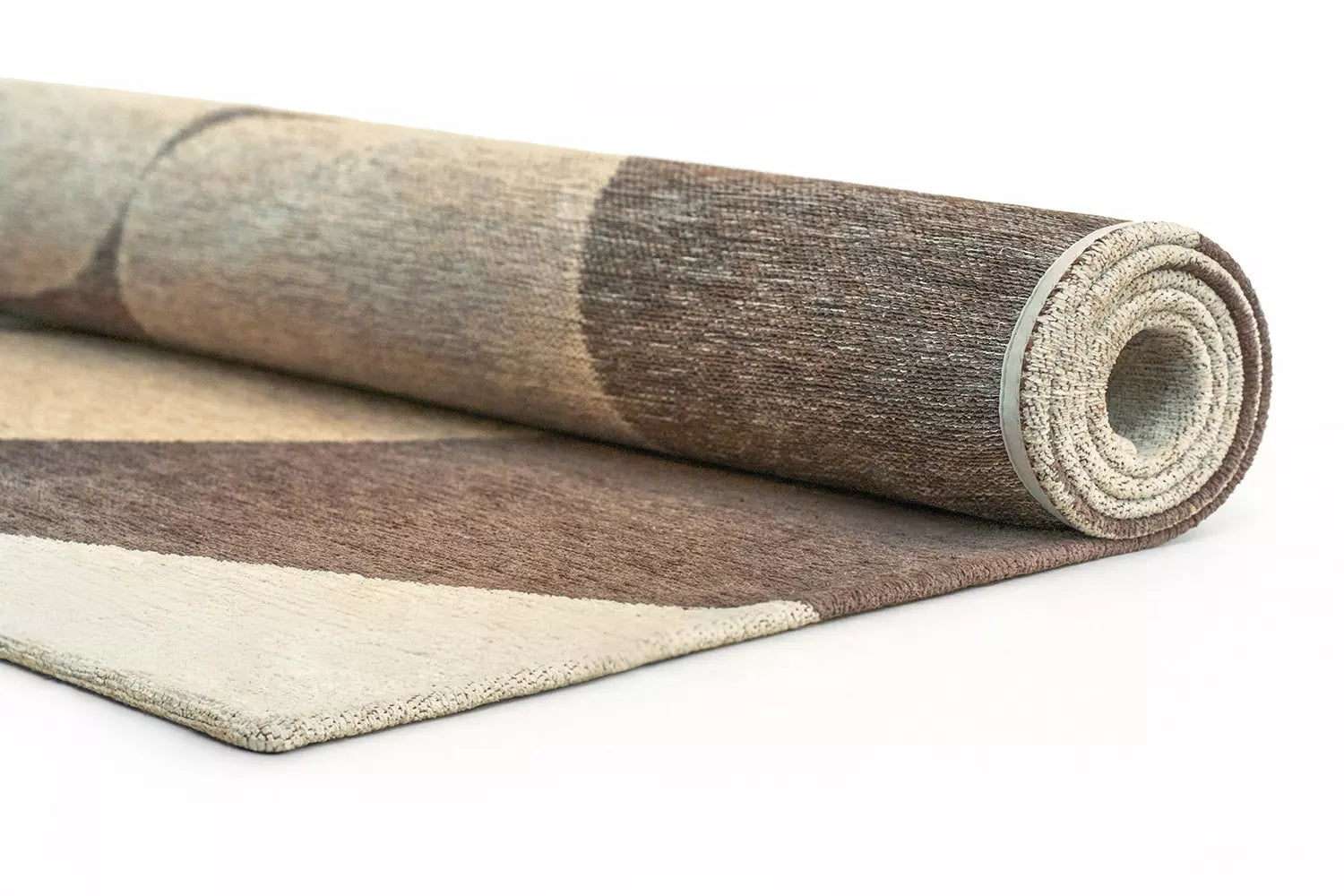 Teppich STONES beige mit braunem und kaffeefarbenem