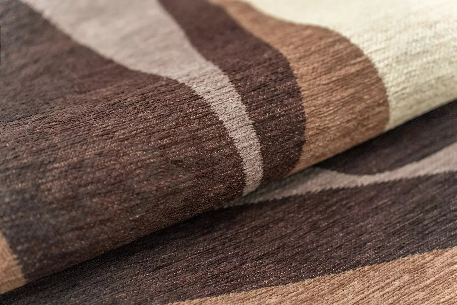Teppich STONES beige mit braunem und kaffeefarbenem