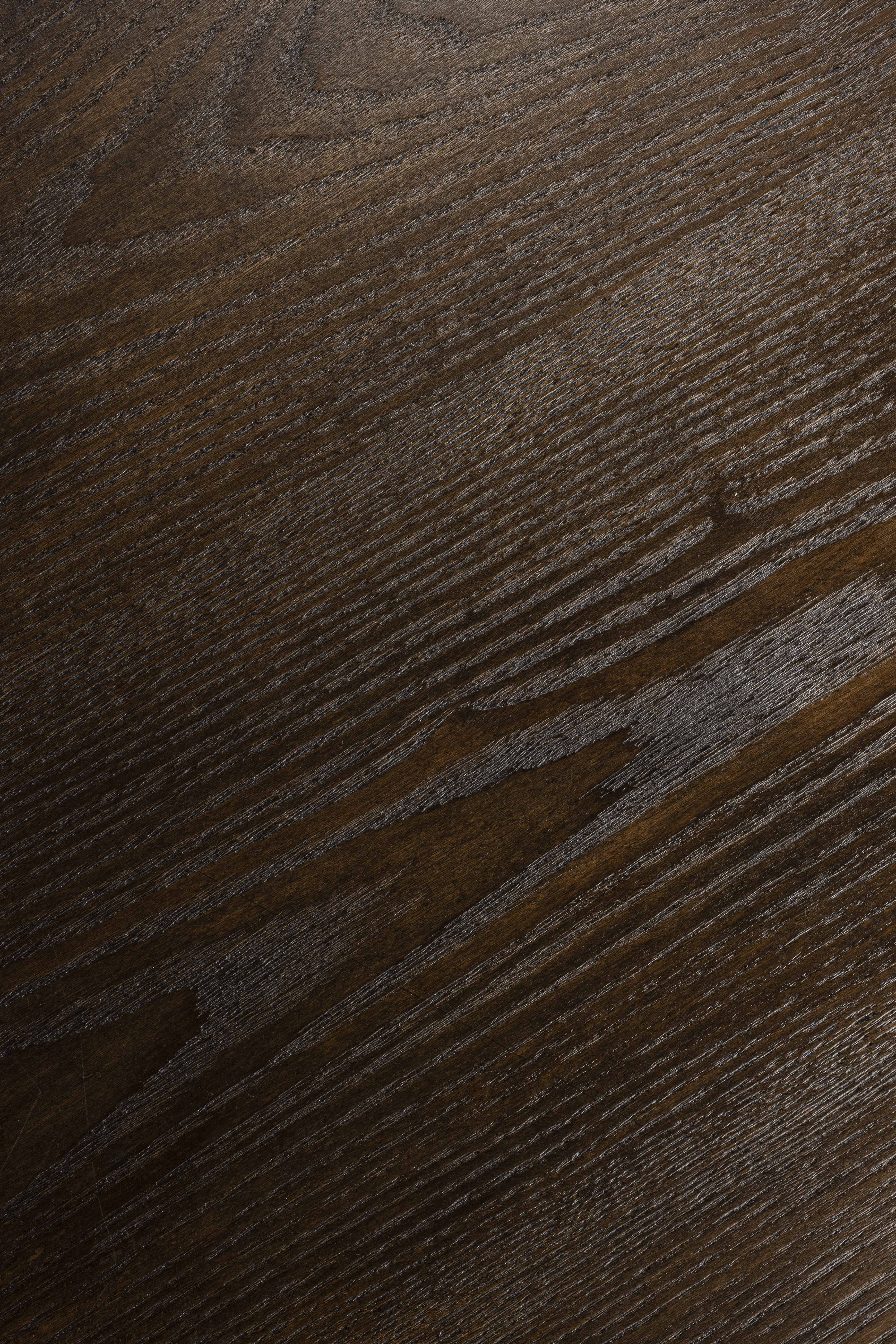 Stół okrągły RAKU fornir tekowy z czarną podstawą