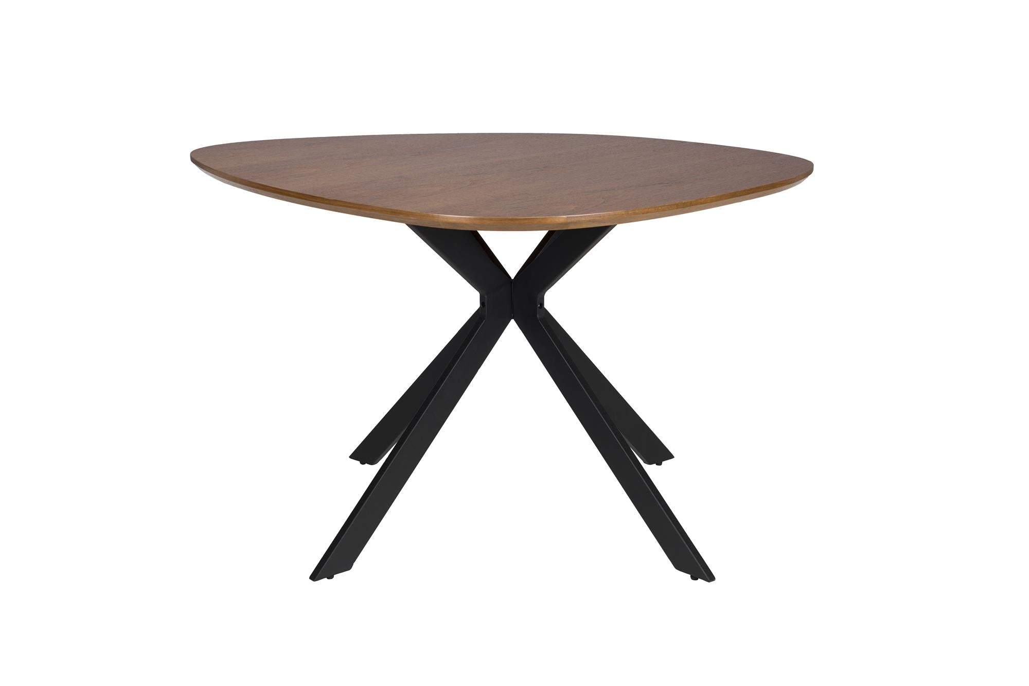 Tafel CHASE ORGANIC bruin met zwarte basis