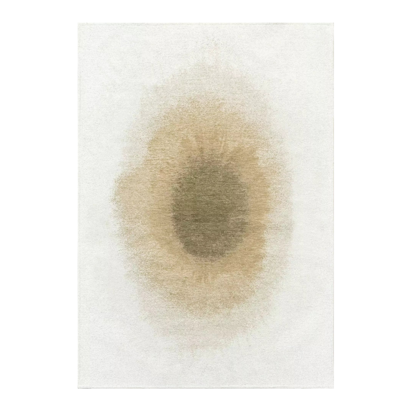 Vloerkleed DROP wit met crème