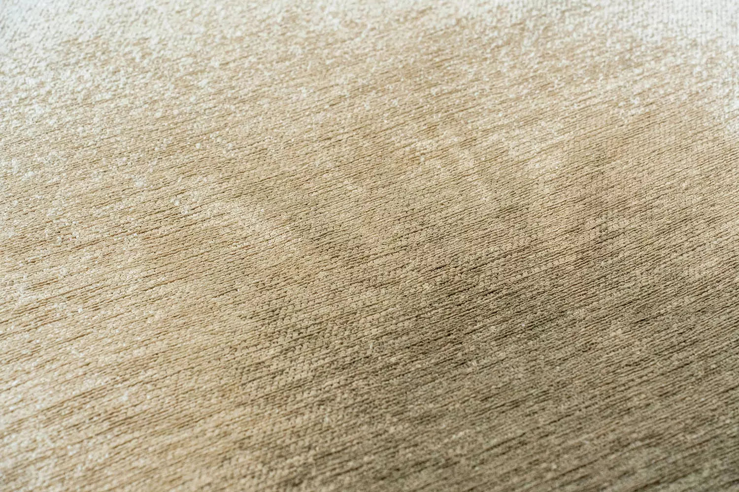 Ronde tapijt DROP wit met beige