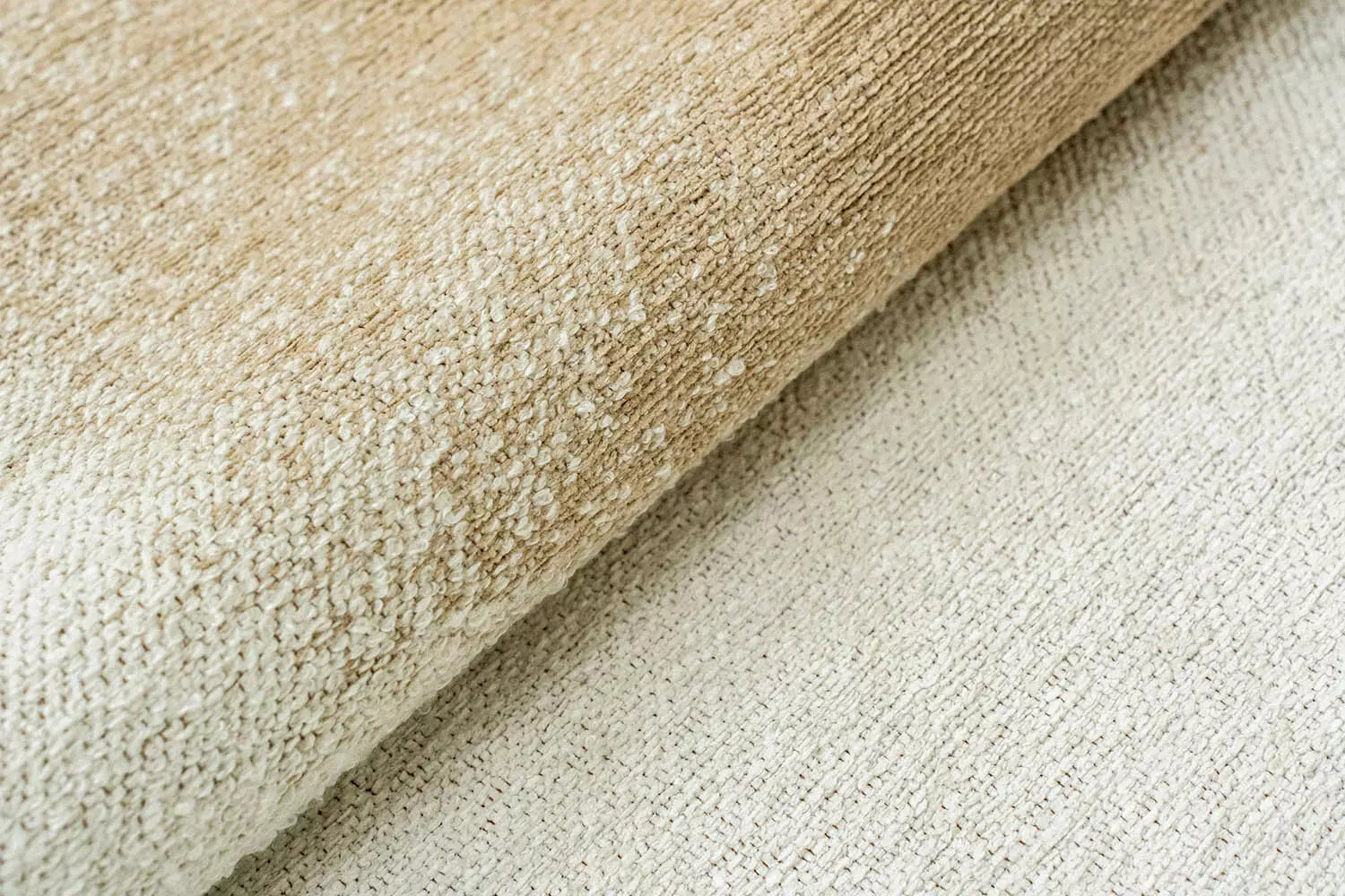 Vloerkleed DROP wit met crème