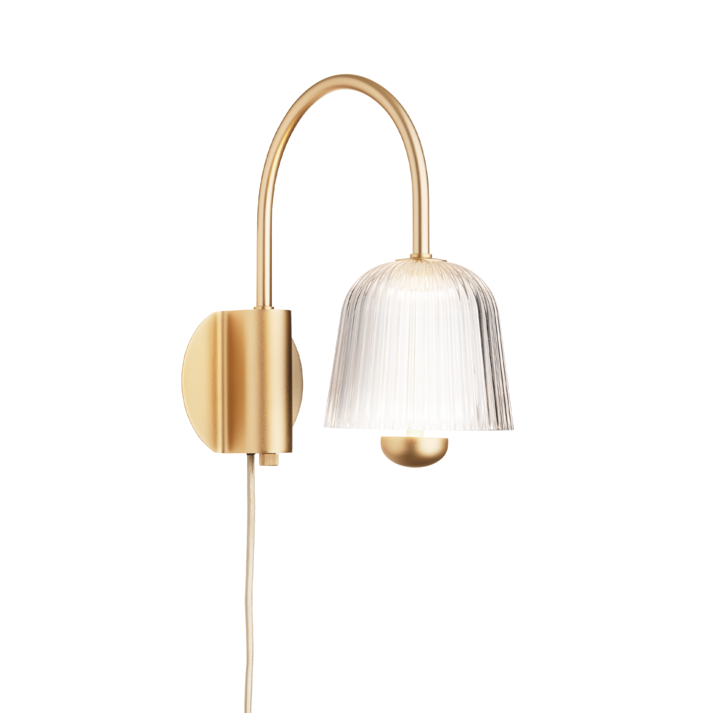 Wandlamp ASTEEA goud met transparant