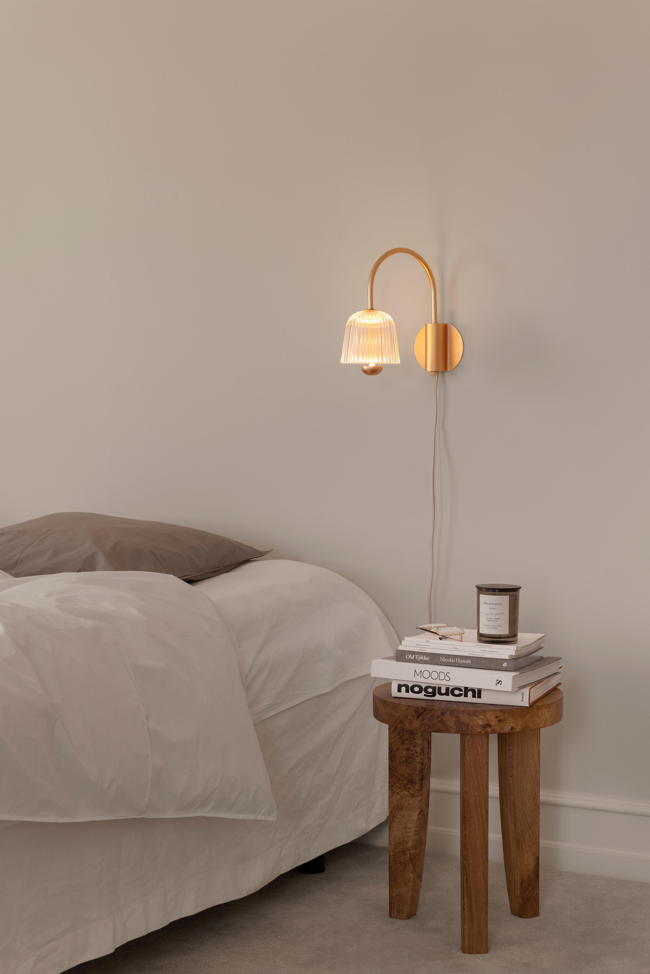Wandlamp ASTEEA goud met transparant