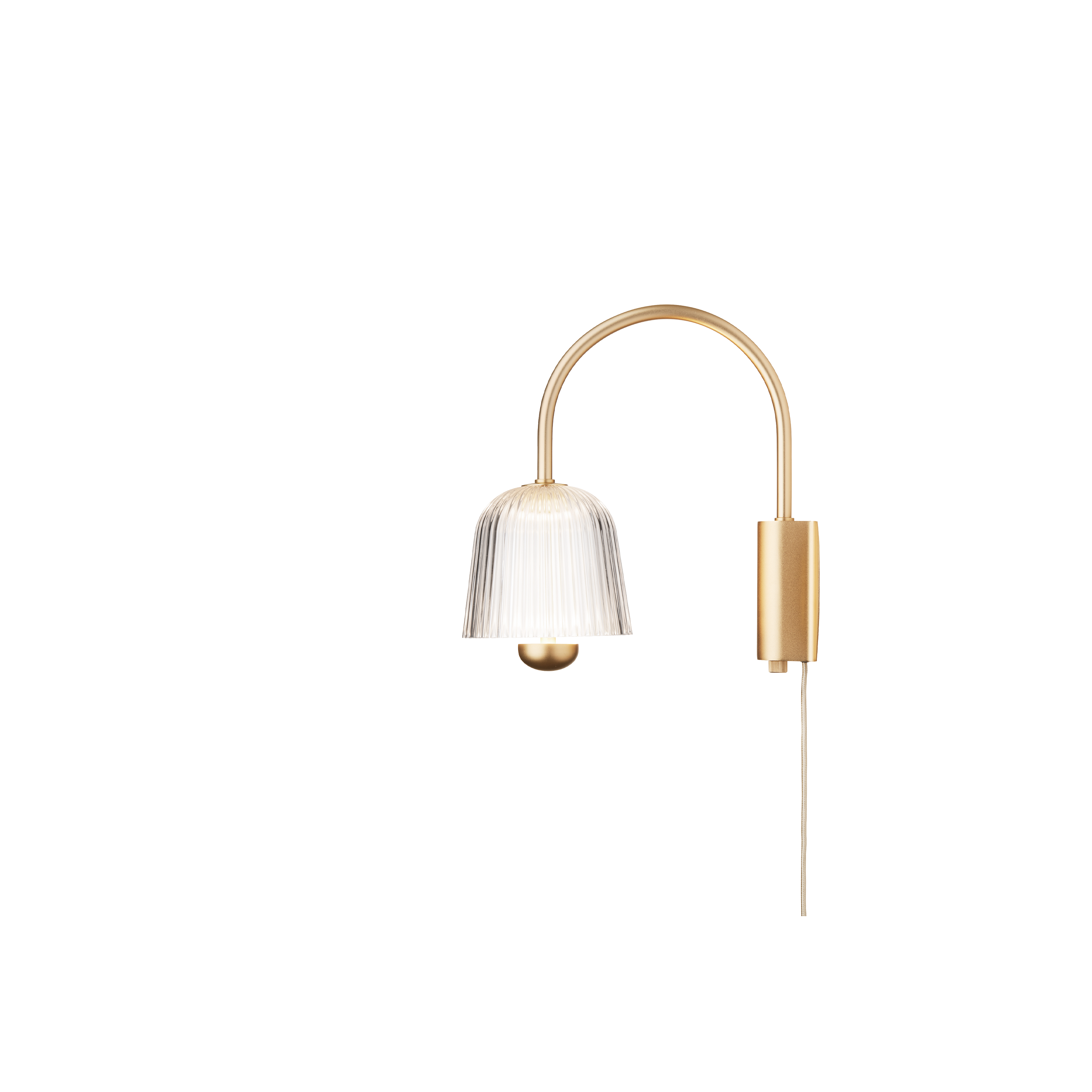 Wandlamp ASTEEA goud met transparant