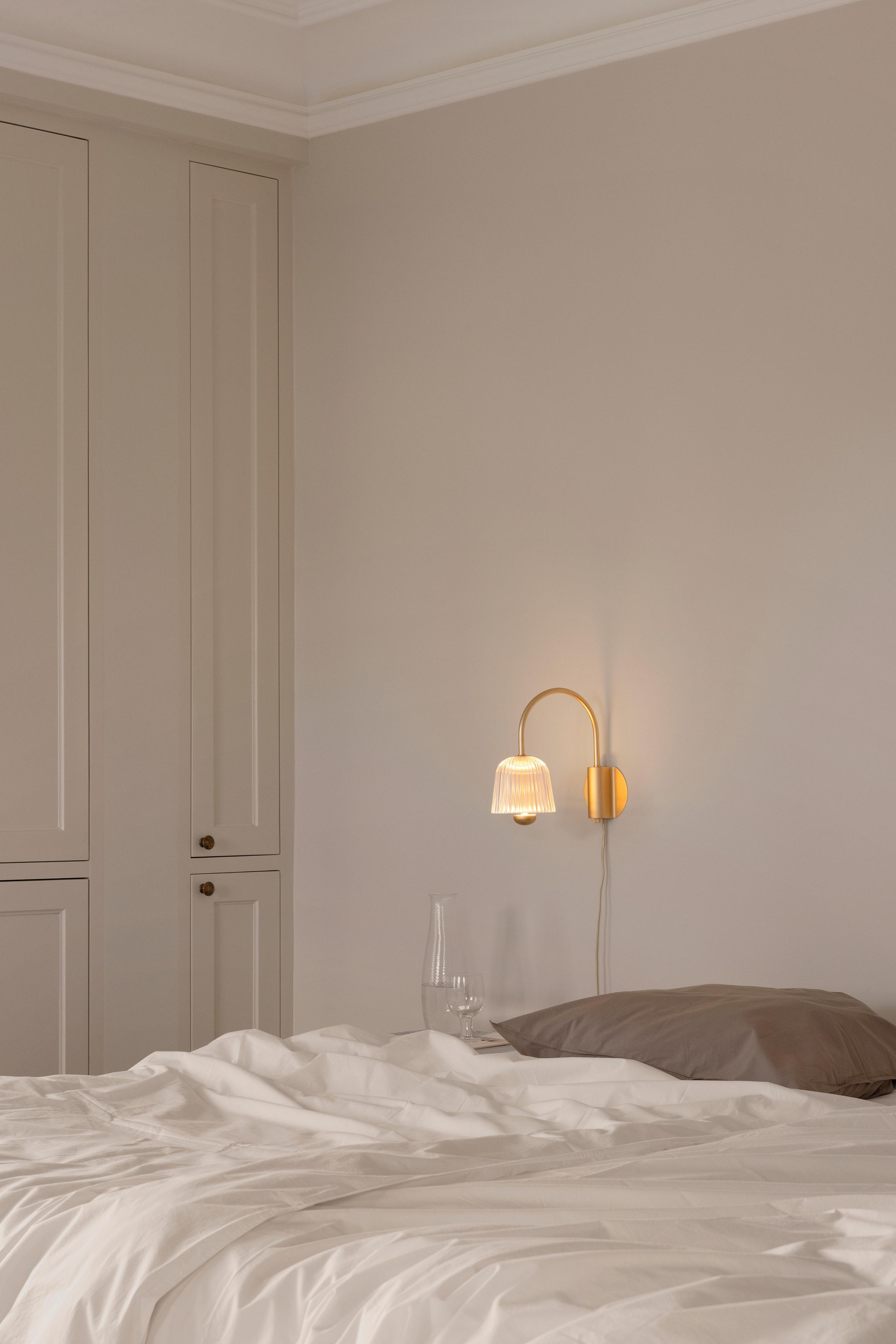 Wandlamp ASTEEA goud met transparant