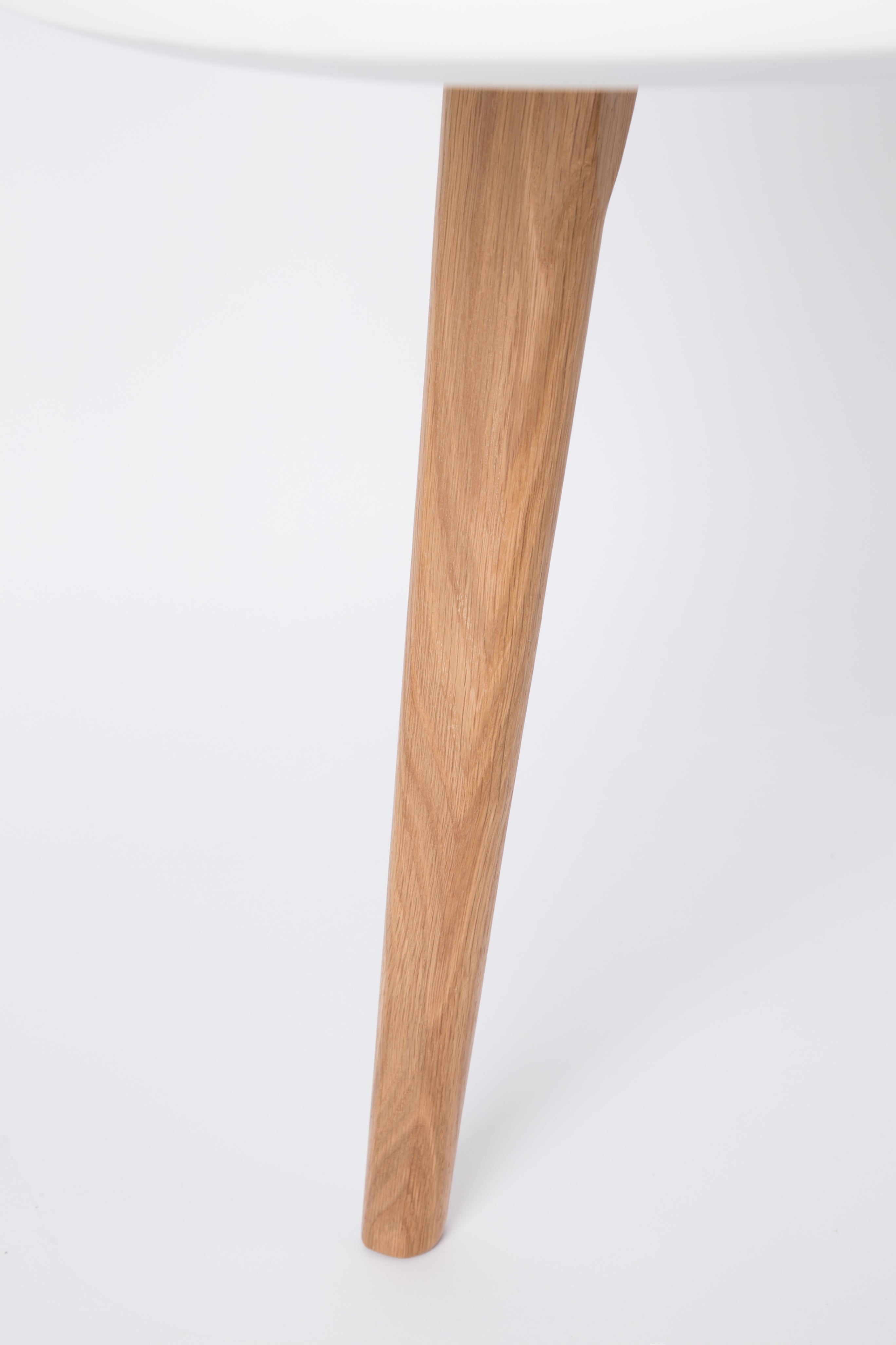 Set bijzettafels BODINE wit met houten basis