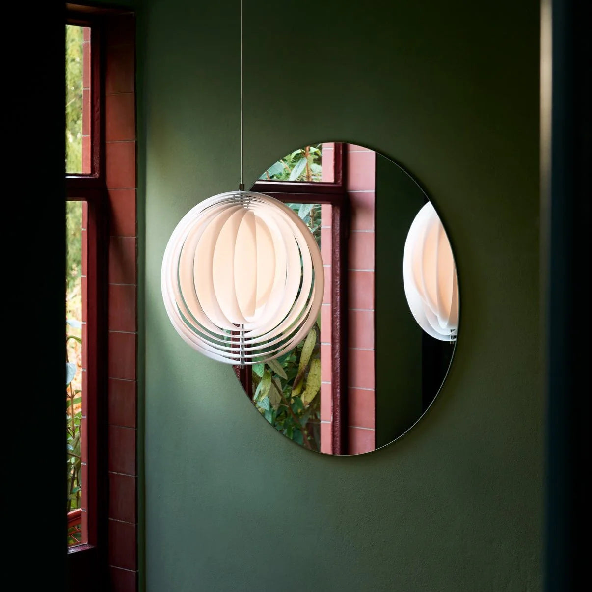 Hängelampe MOON opal