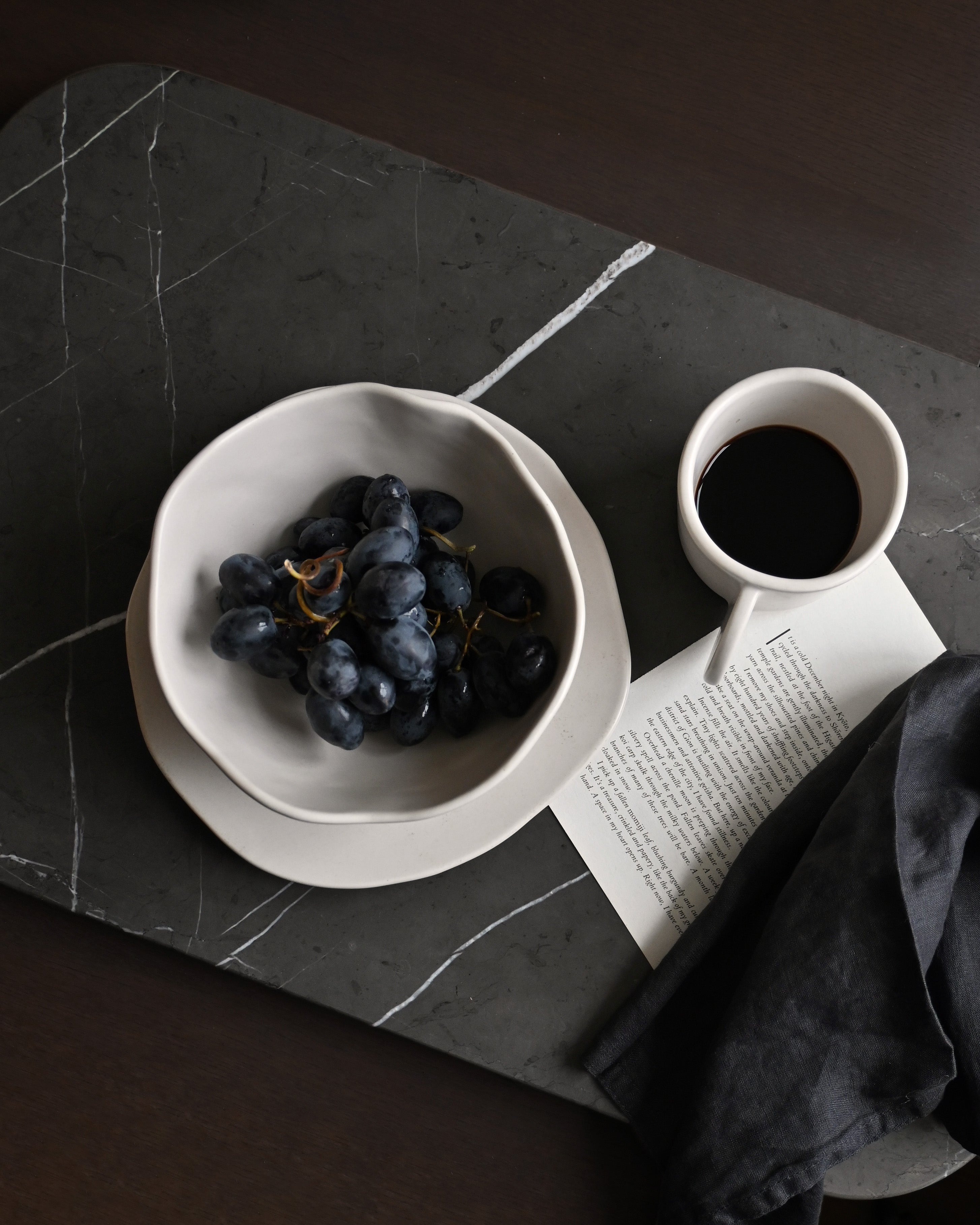 Set von Schalen NATIVE weiße Steinzeug