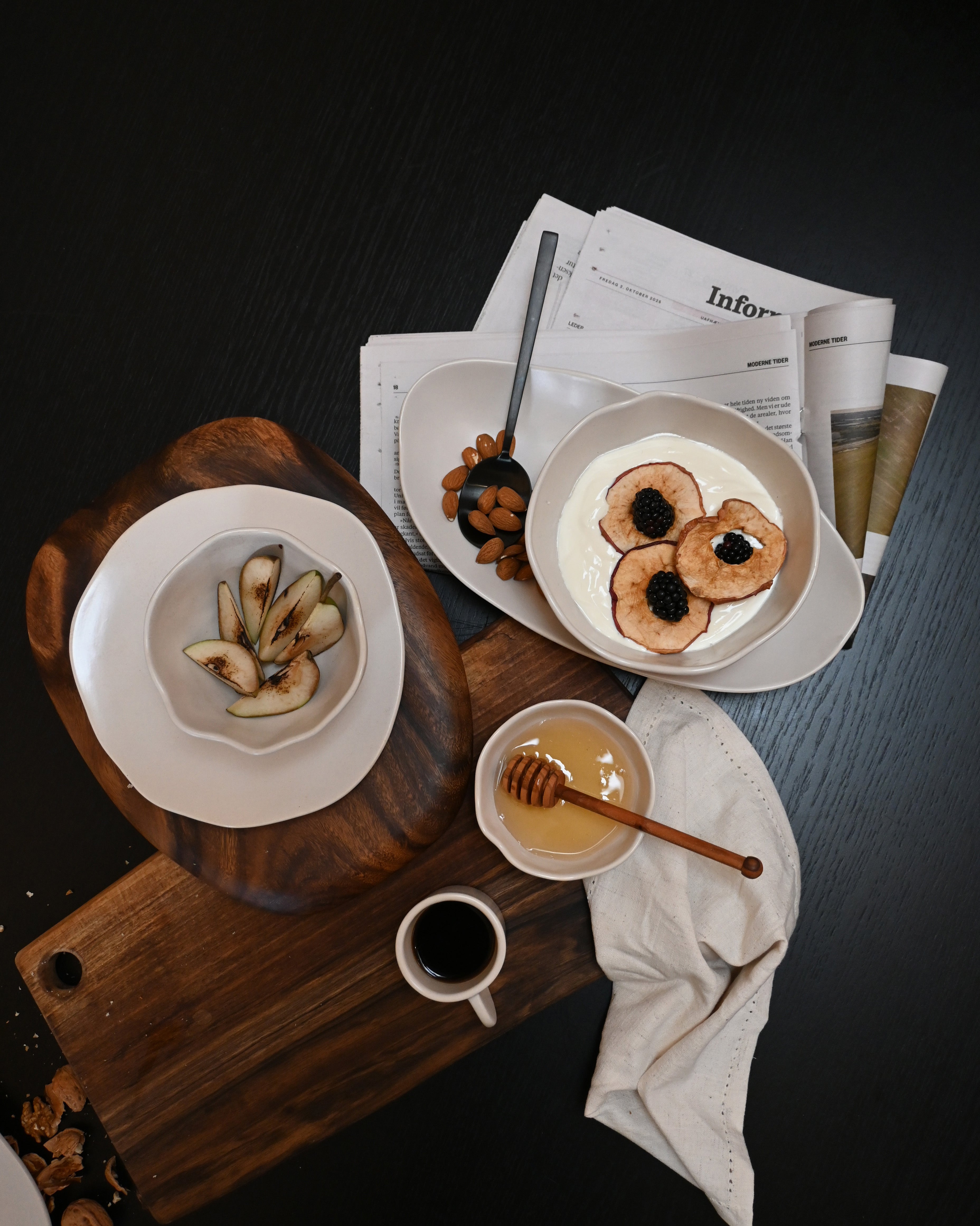 Set von Schalen NATIVE weiße Steinzeug