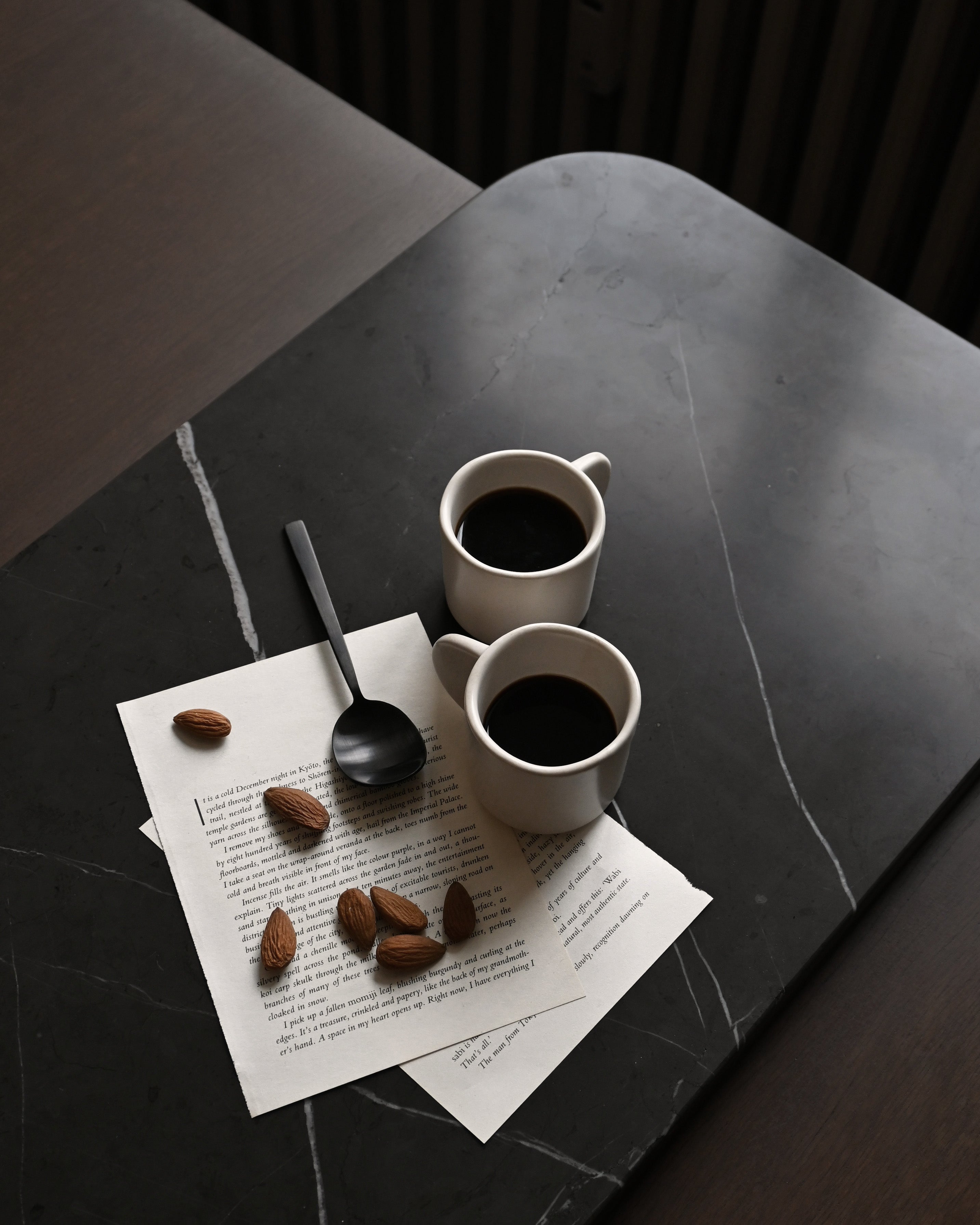 Native White Stoneware Espresso Cup Set