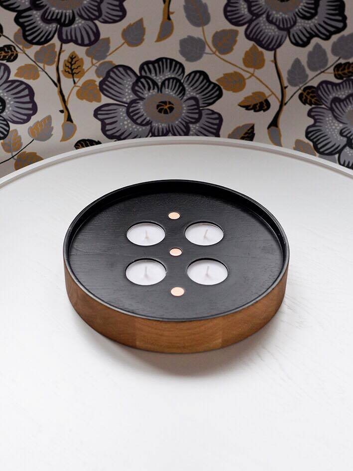 Teelichthalter ENLIGHTENMENT 4 schwarz