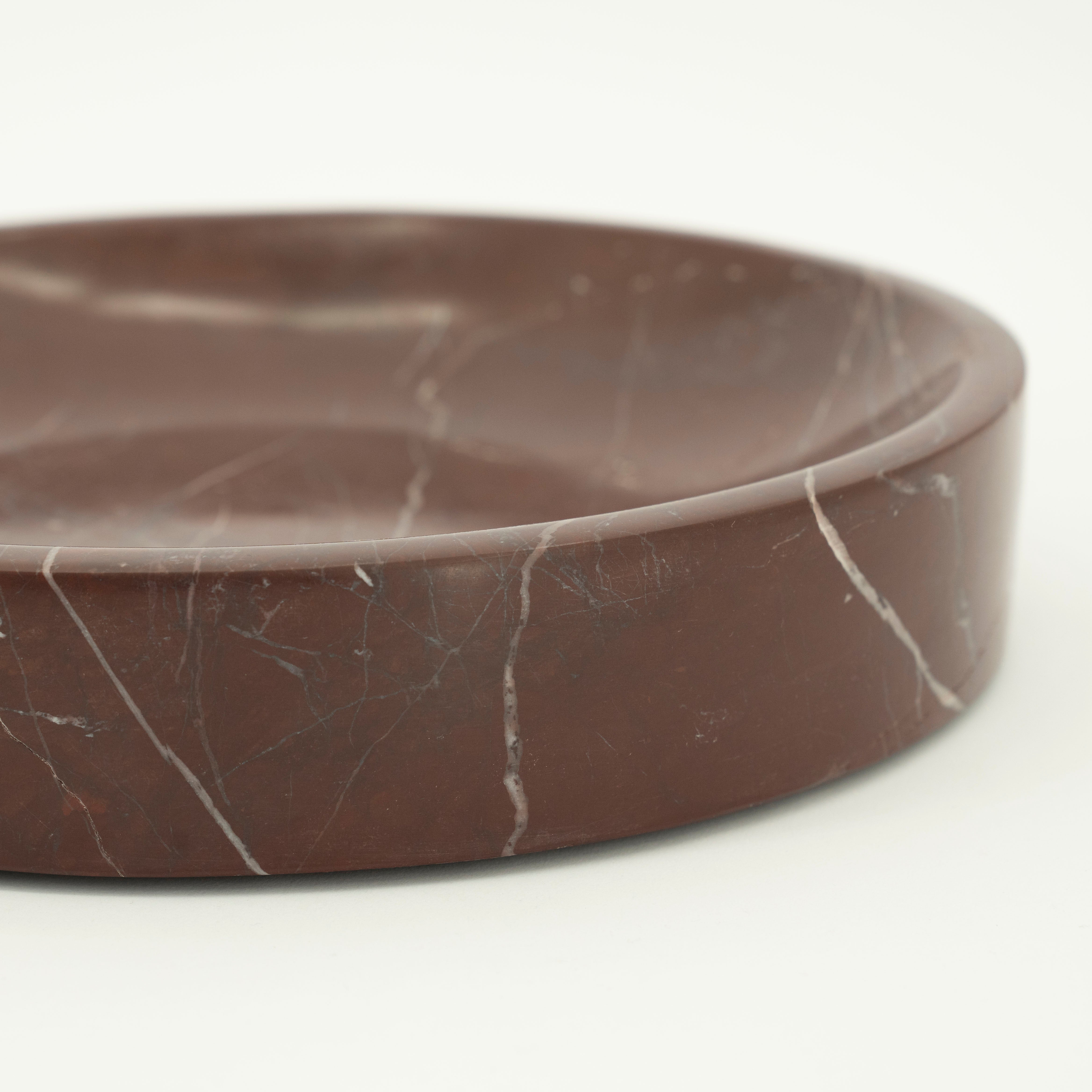 Taca SCHÜSSEL brauner Marmor