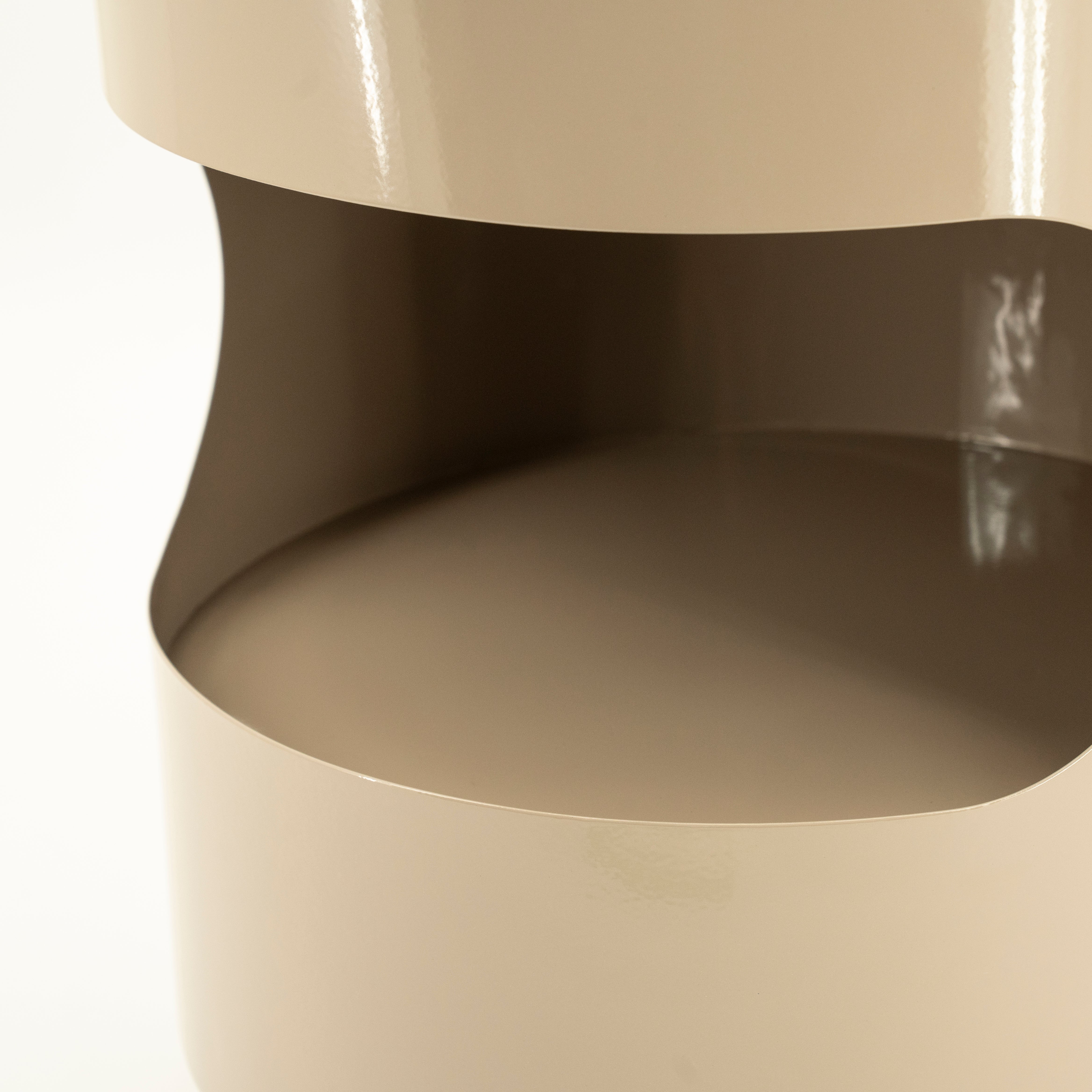 Bijzettafel TONDO beige