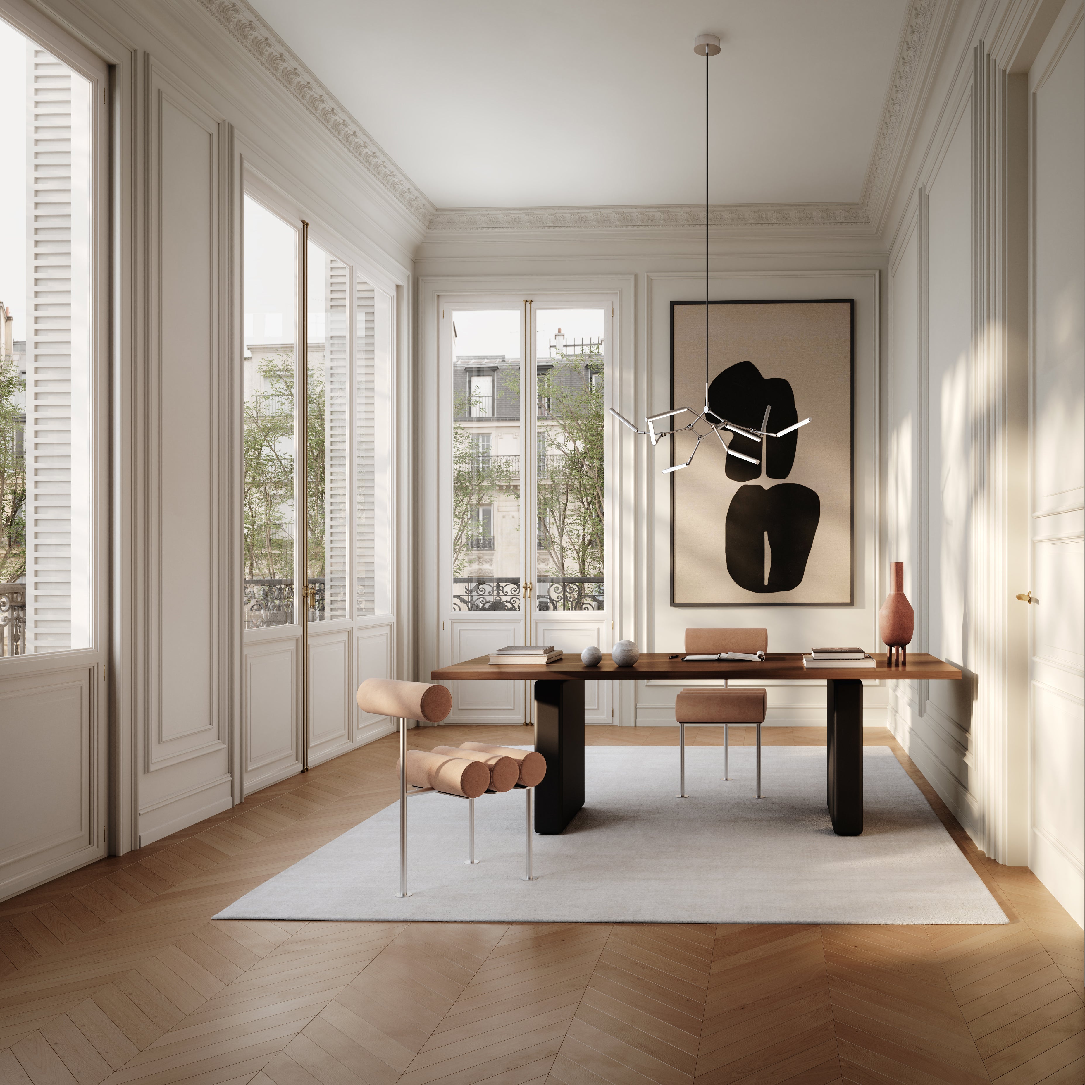 Żyrandol STICK chrom