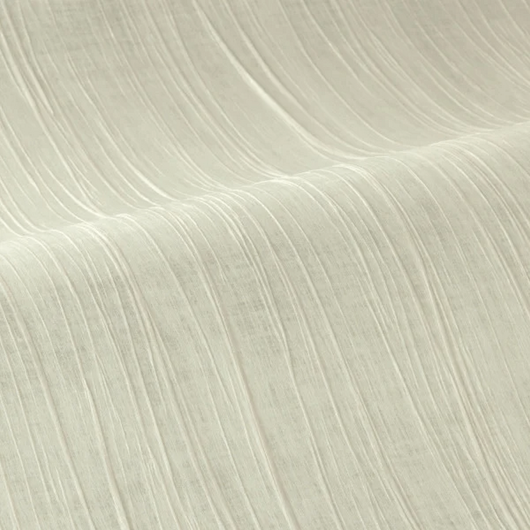 Pleated structural textile wallpaper RAI - PEARL pearly