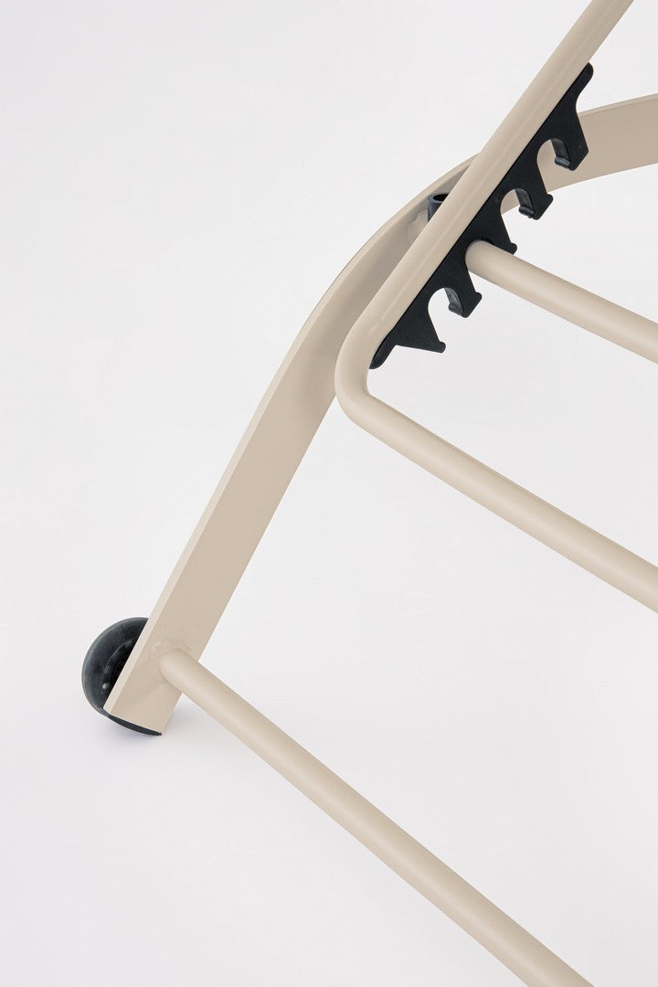Leżak z kółkami TAYLOR beżowy