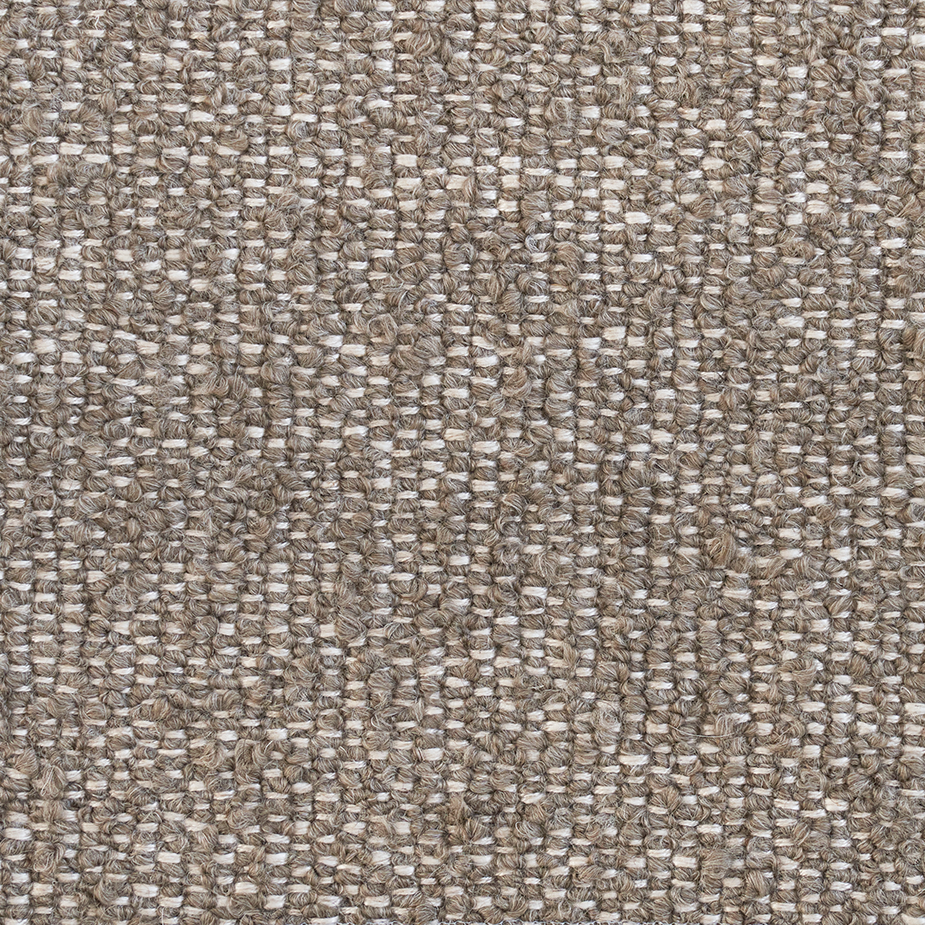 3-Seater Sofa CHIMNEY Brown Boucle with Black Base