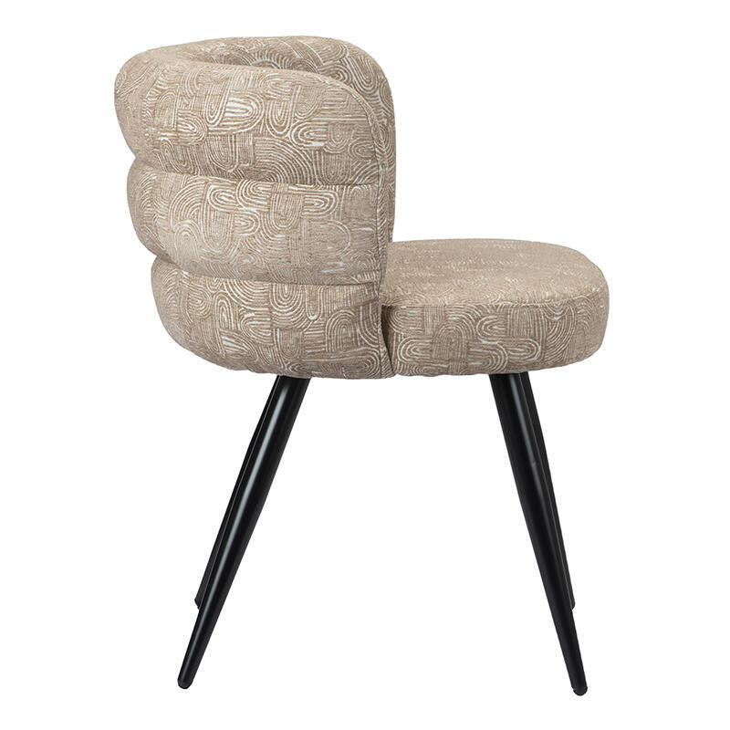 CLOUD stoel taupe met zwarte basis