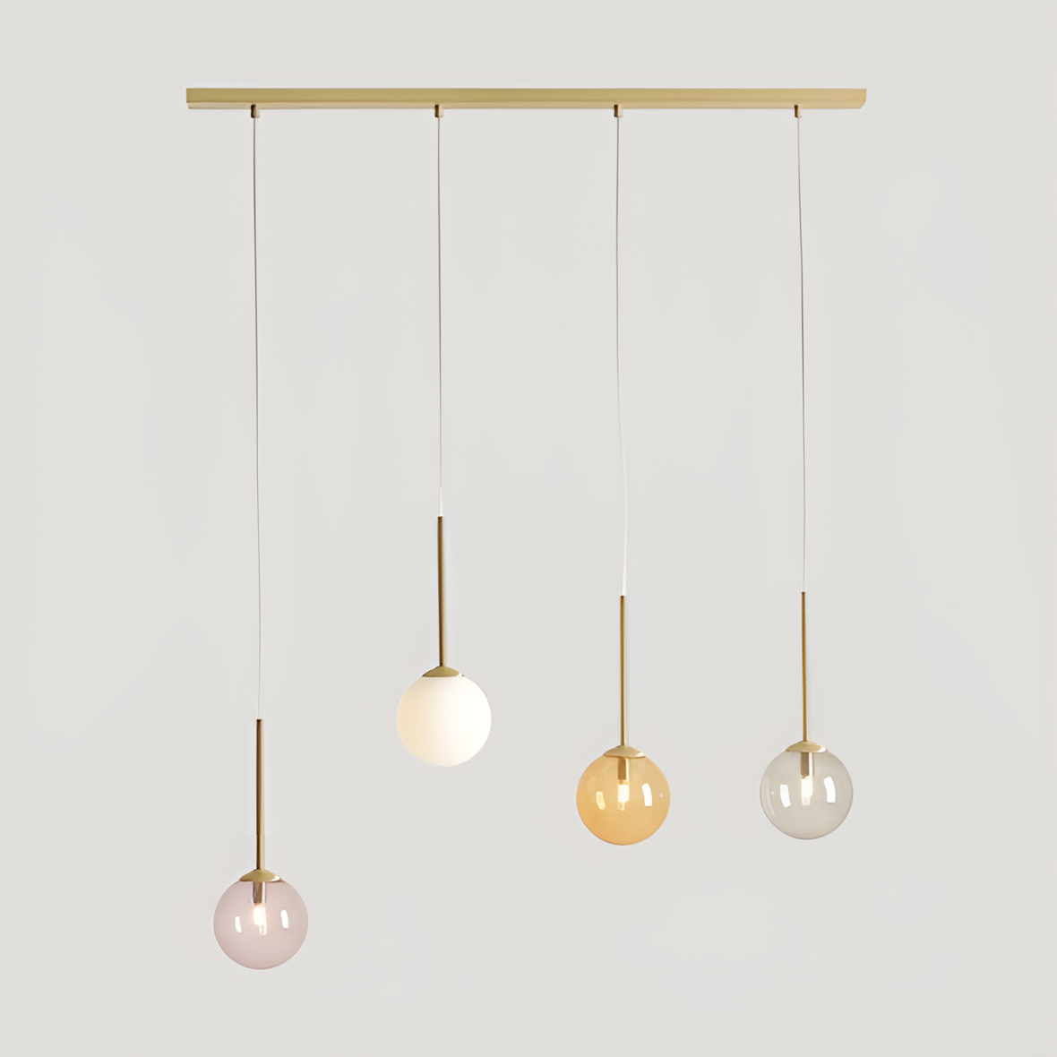 Colorful barefoot quatro lamp colorful