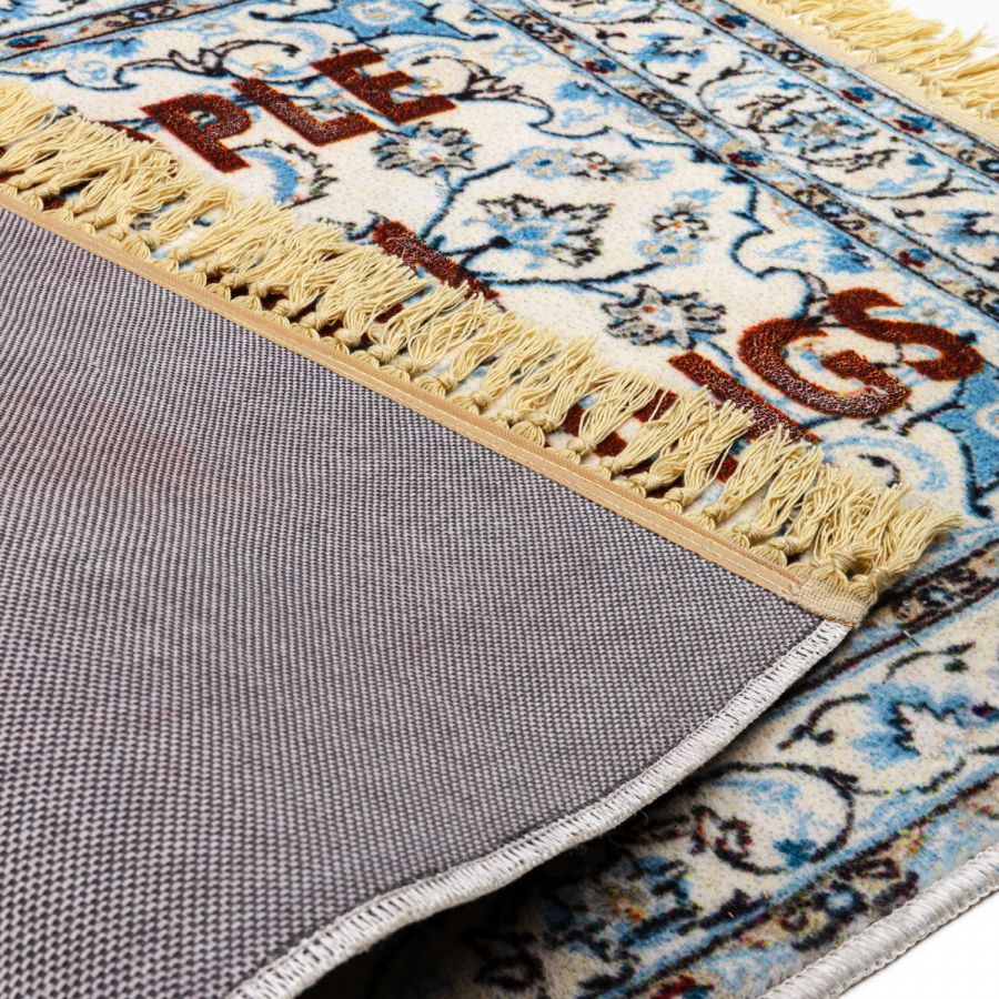 Dekorativer Teppich BURNT - IMPOSSIBLE THINGS blau