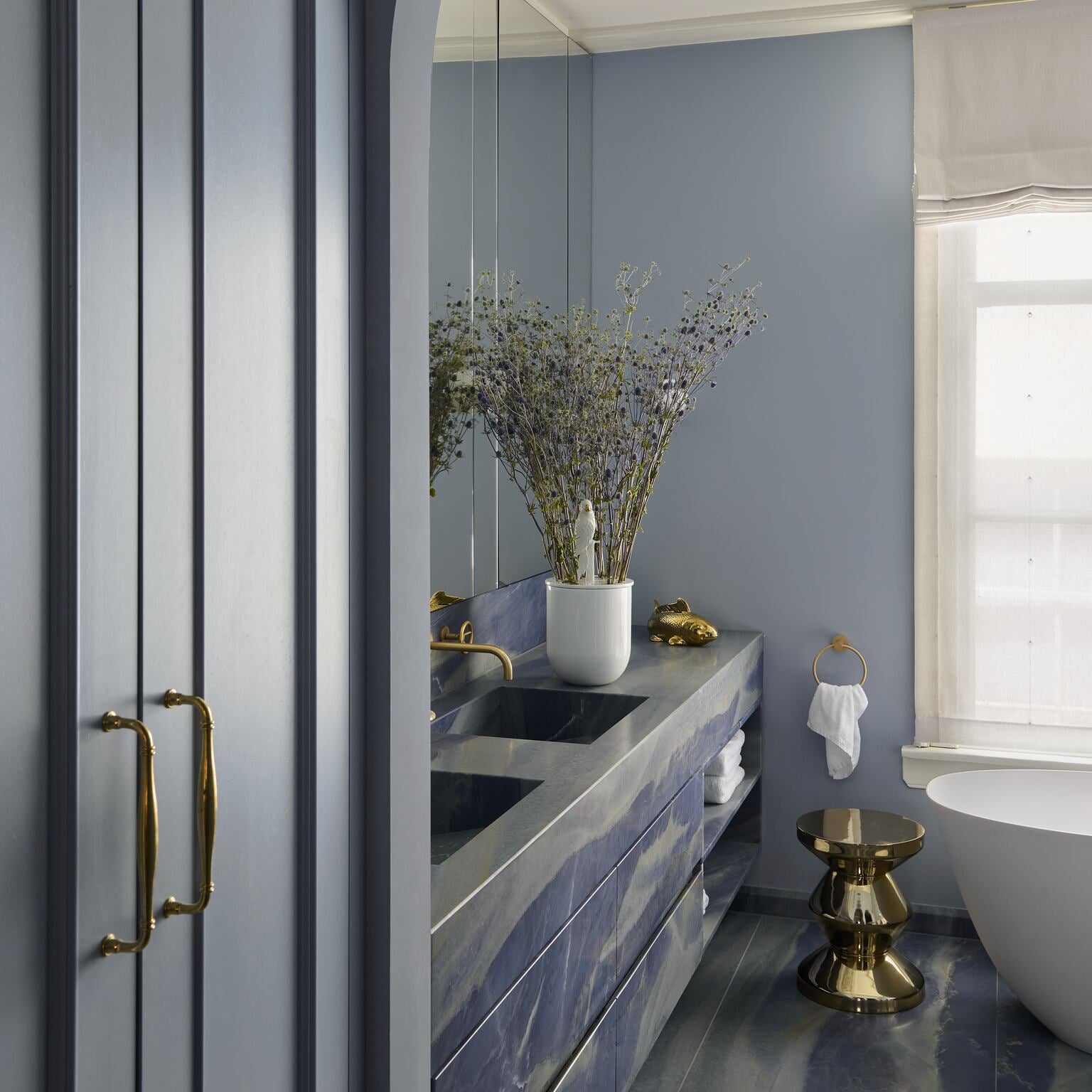 ZIG ZAG METAL gouden kruk