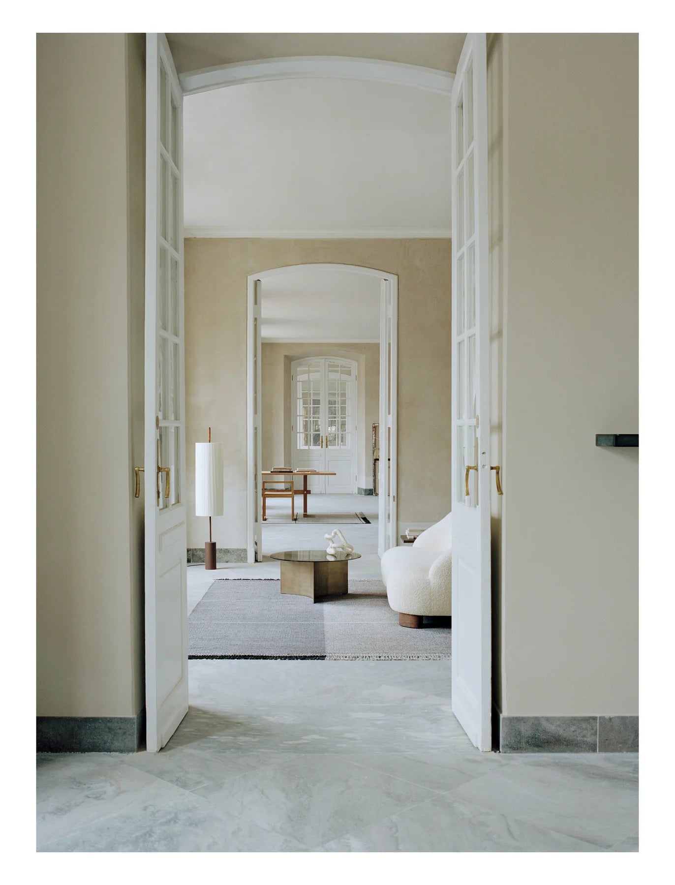 Teppich MINDFUL SOUL dunkelgrau mit Blau