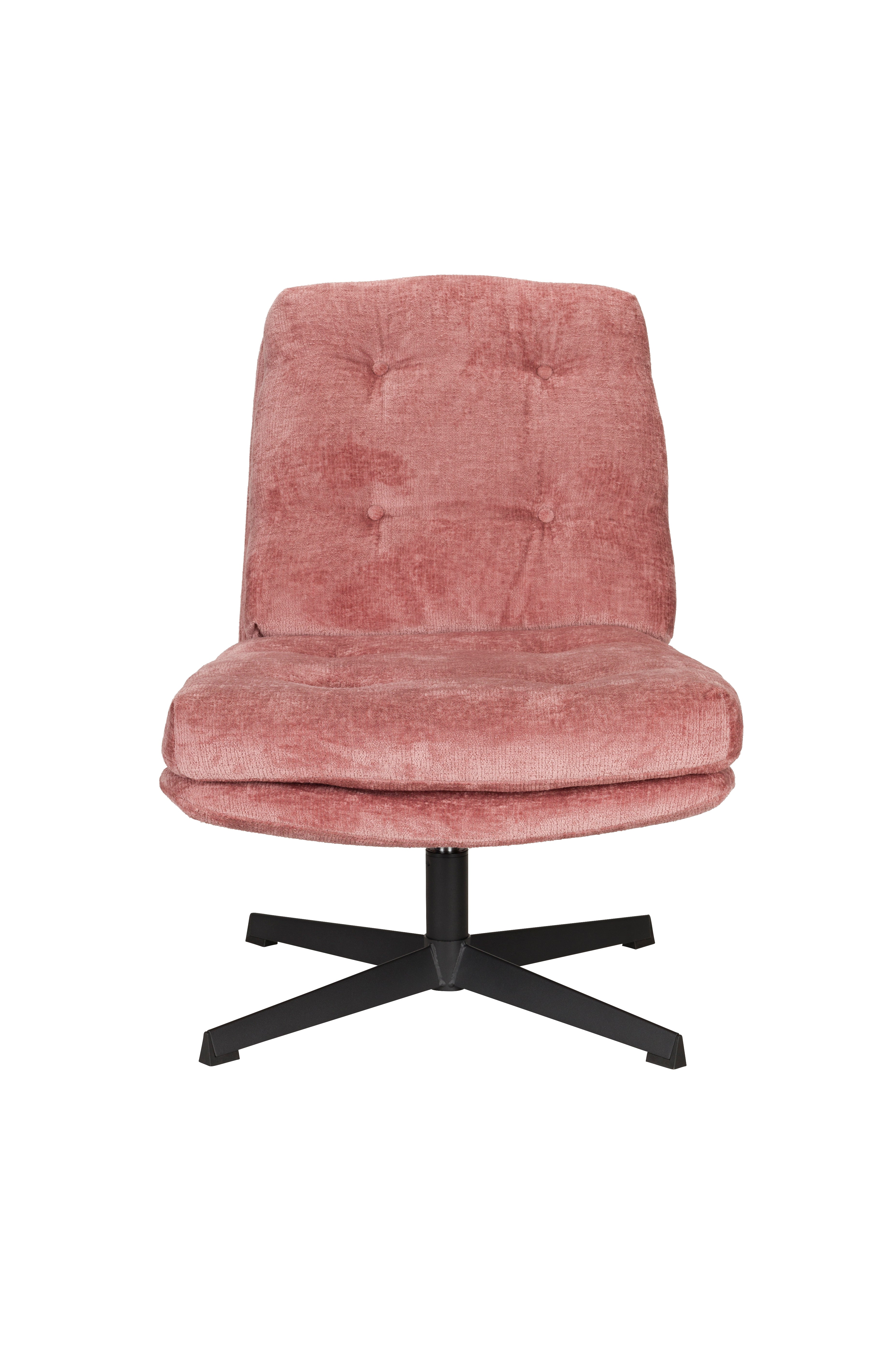 Roze KAI fauteuil met zwarte basis