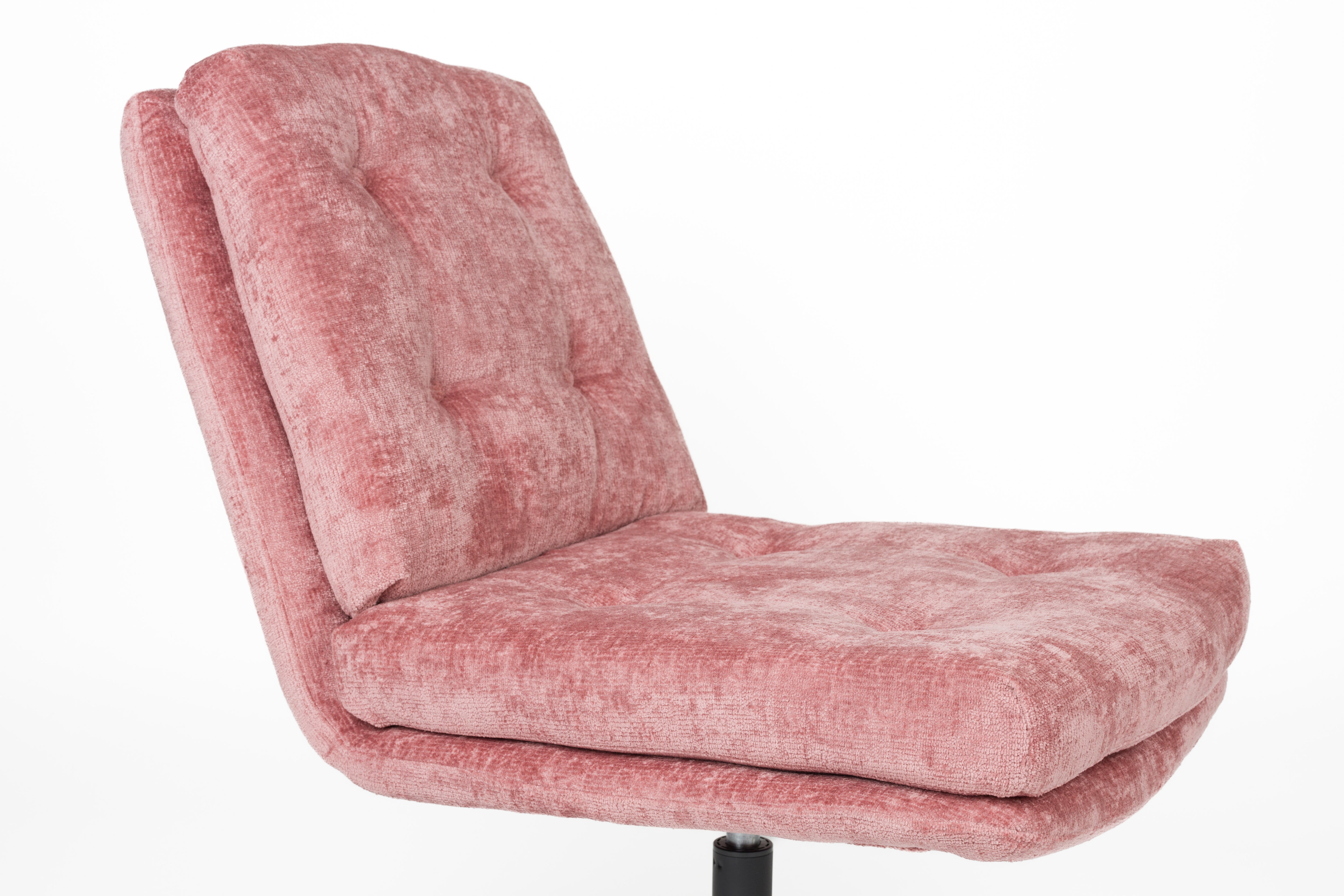 Roze KAI fauteuil met zwarte basis