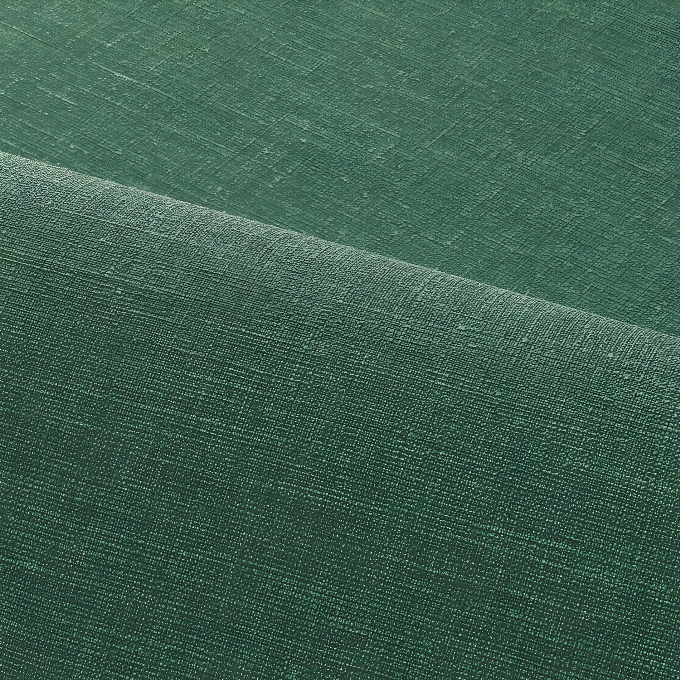 Tapeta strukturalna imitująca lniane płótno SHINOK - VERT FORET ciemny zielony na ścianę – Casamance