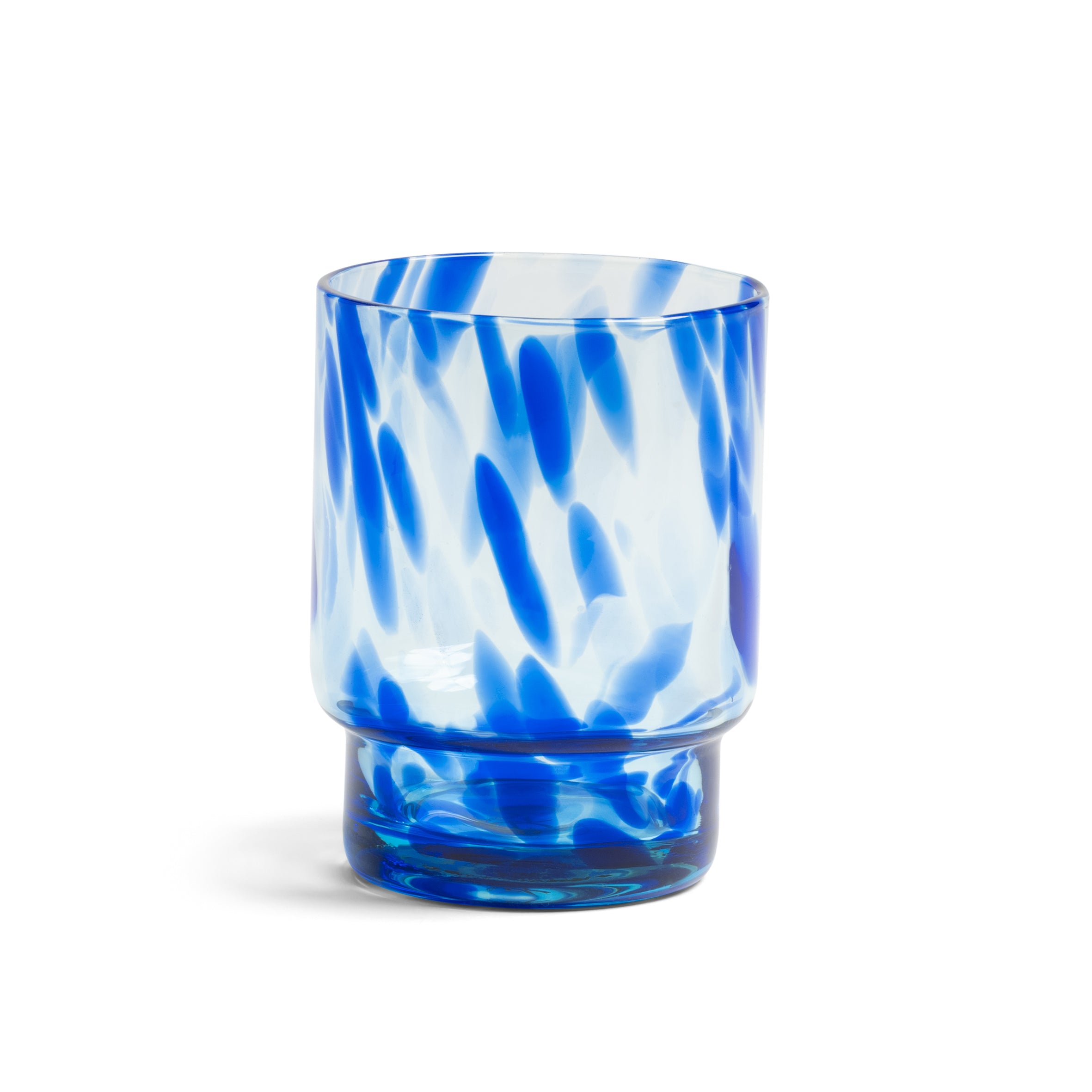 Set van glazen TORTOISE blauw glas