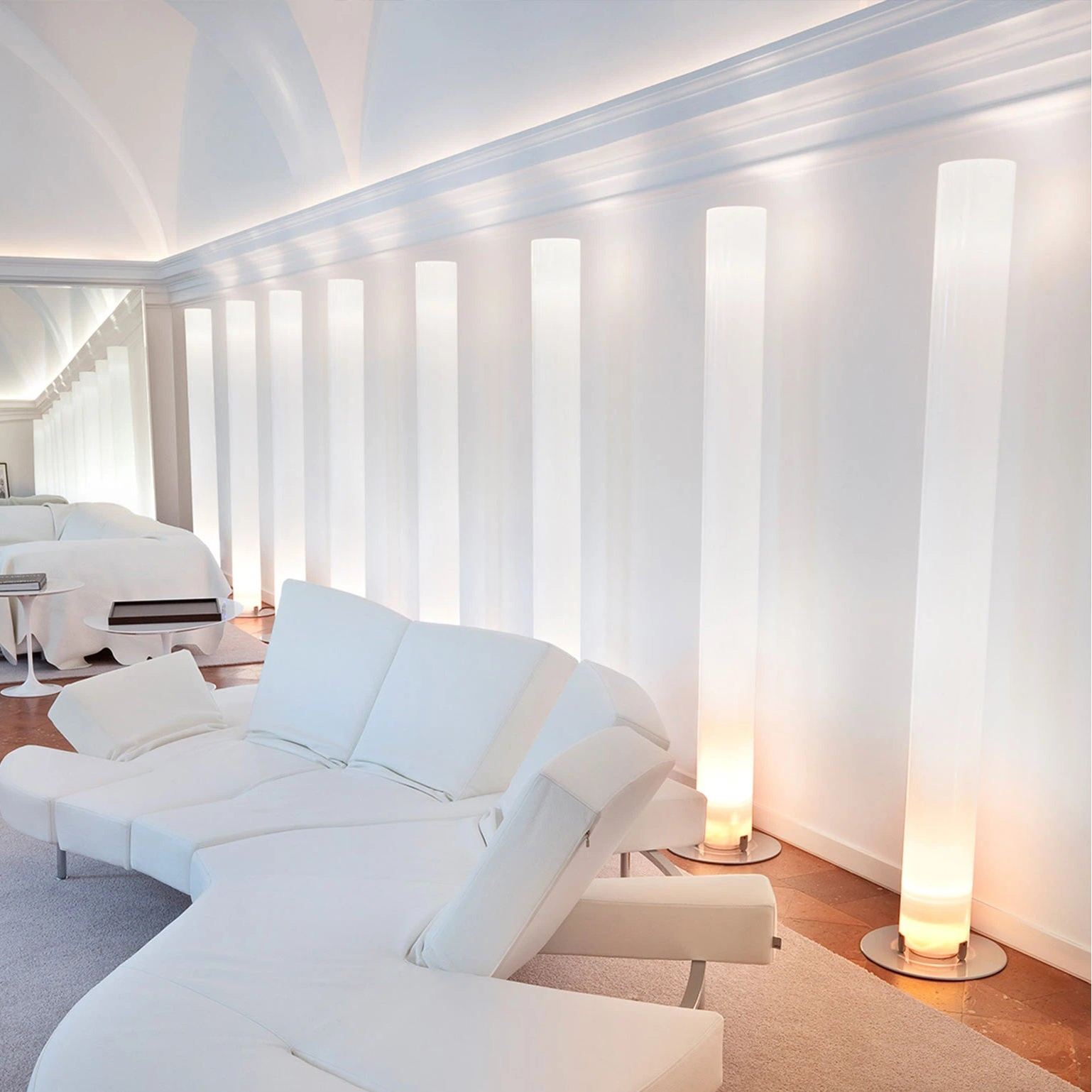 Vloerlamp STYLOS wit